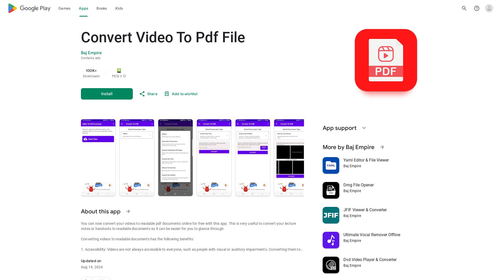 Video To Pdf Converter