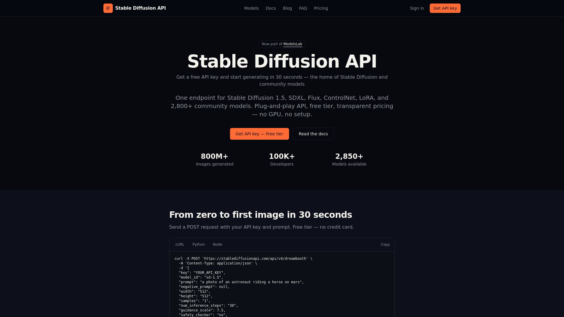 stablediffusion api