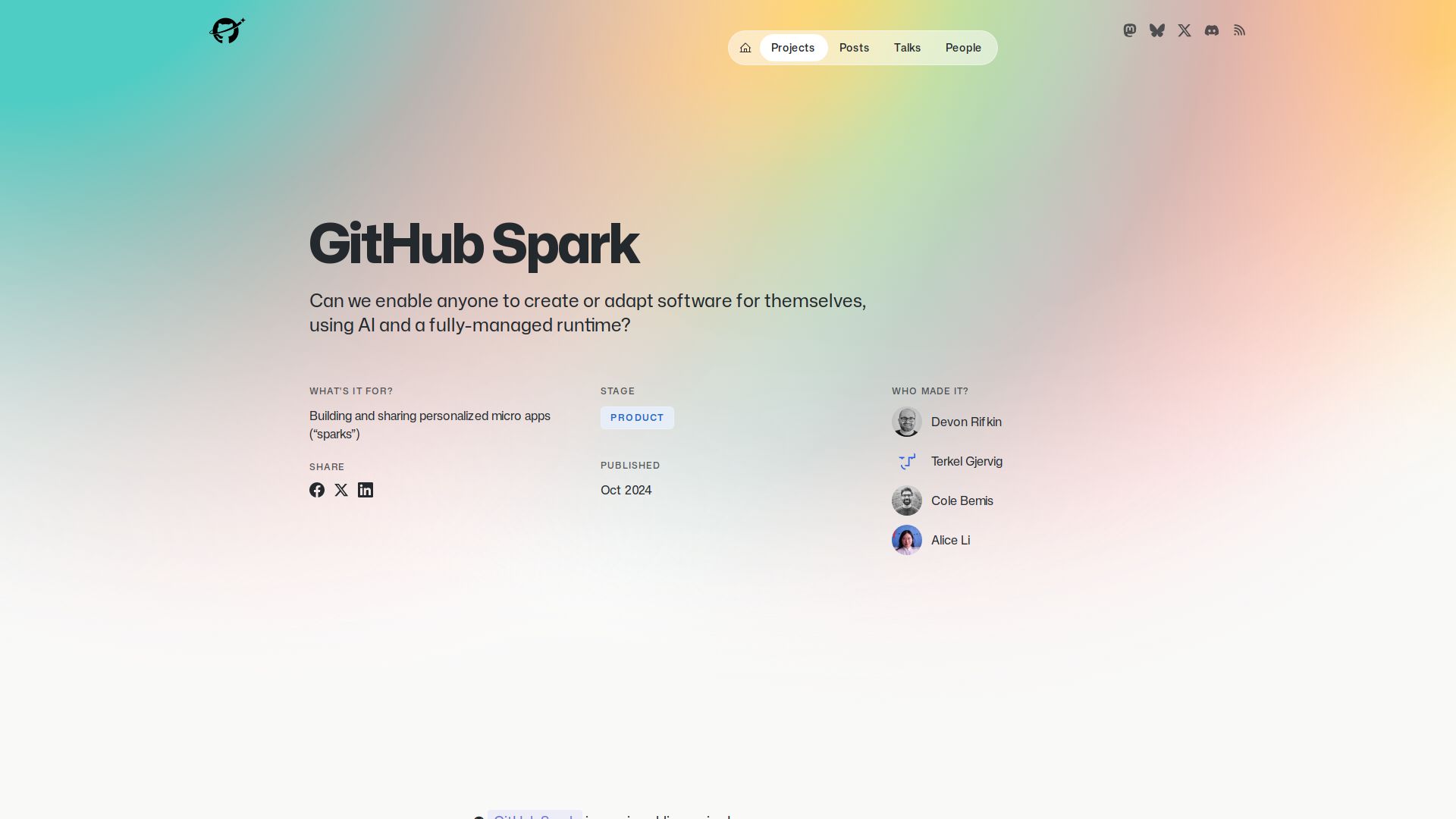 GitHub Spark