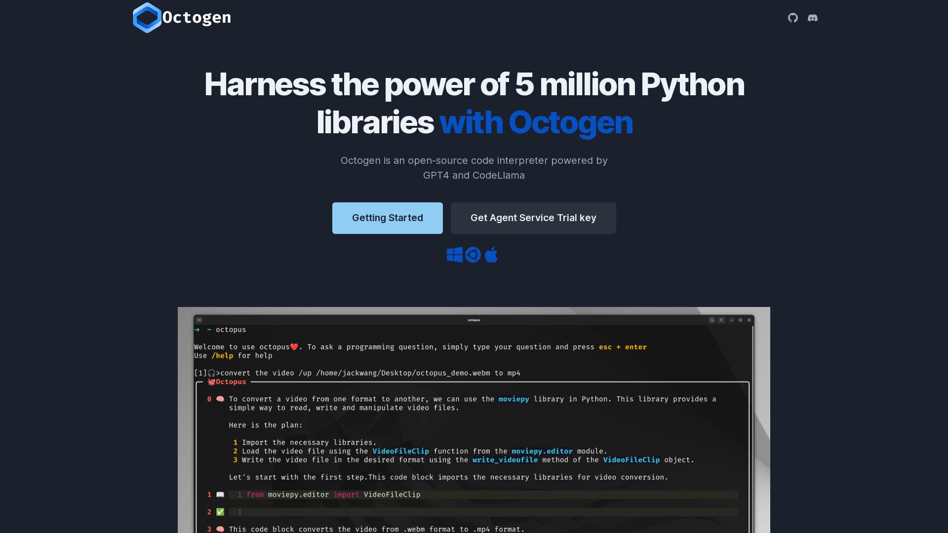 Octogen an Open-Source Code Interpreter / Developer Tools / Best tools ...