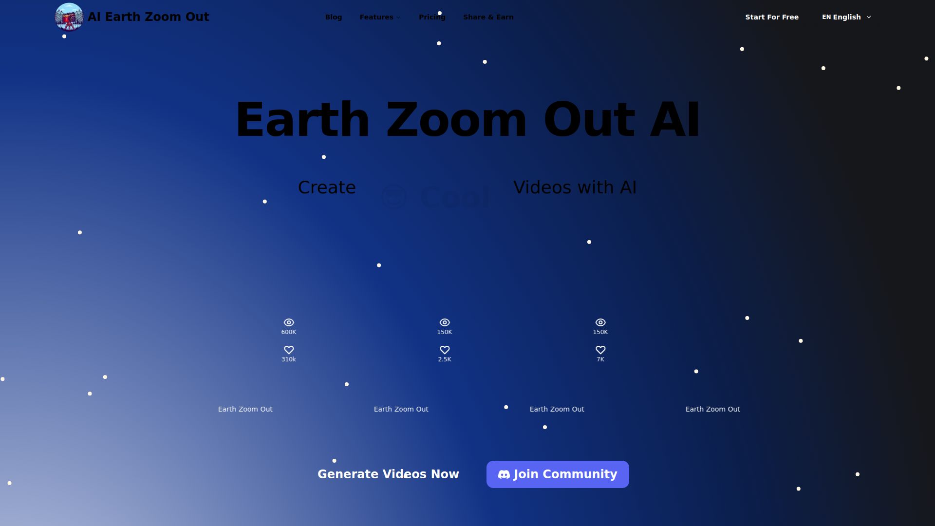 Earth Zoom Out AI