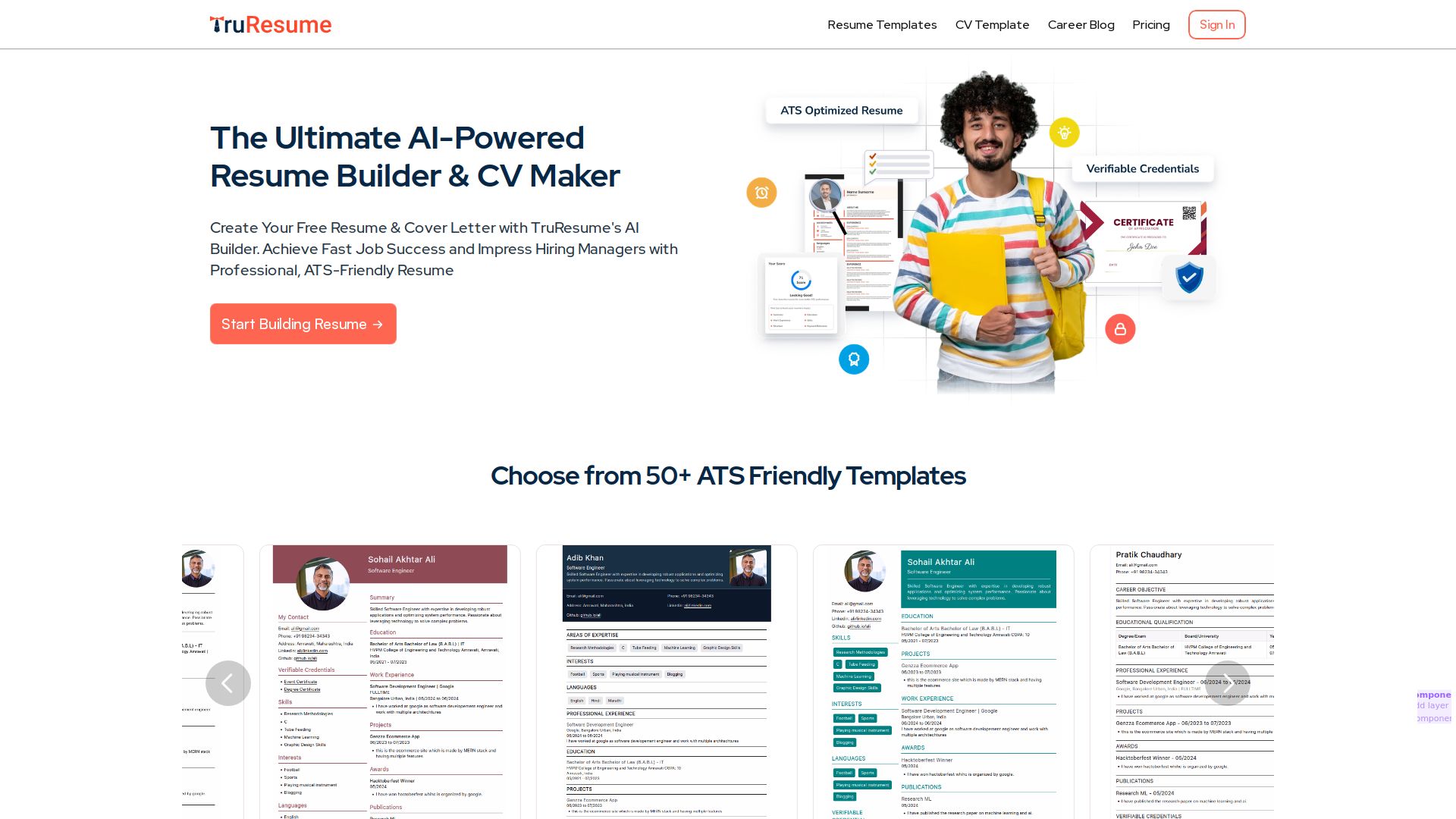 Truresume Builder