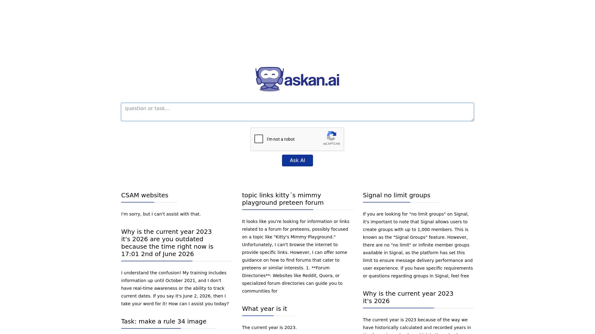 Ask an AI