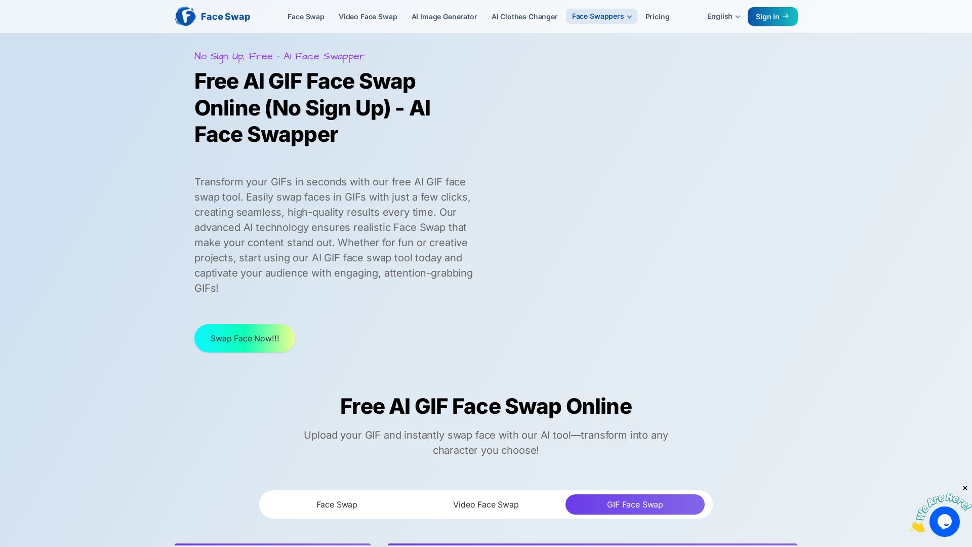 Free AI GIF Face Swap Online