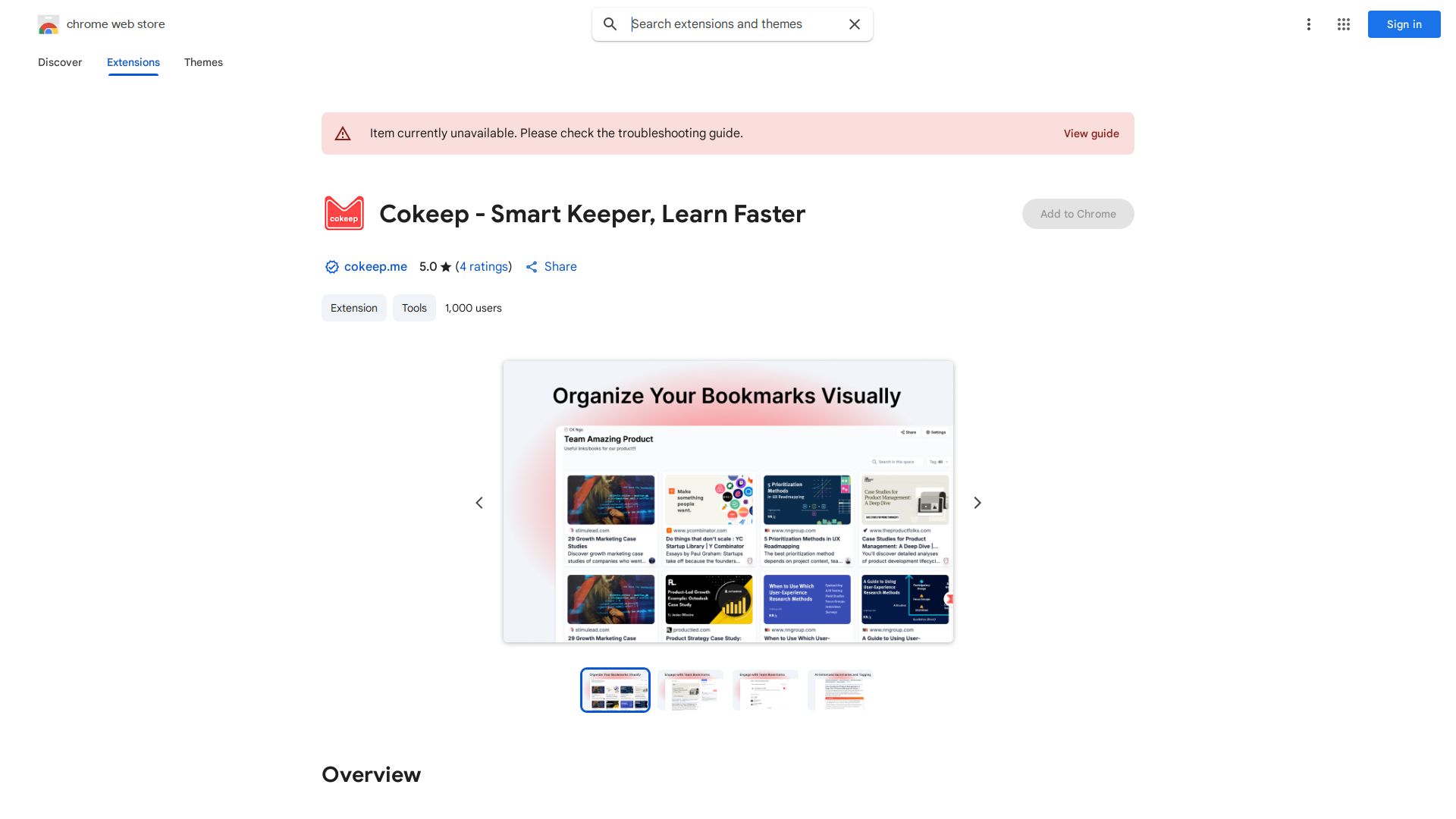 Cokeep Extension
