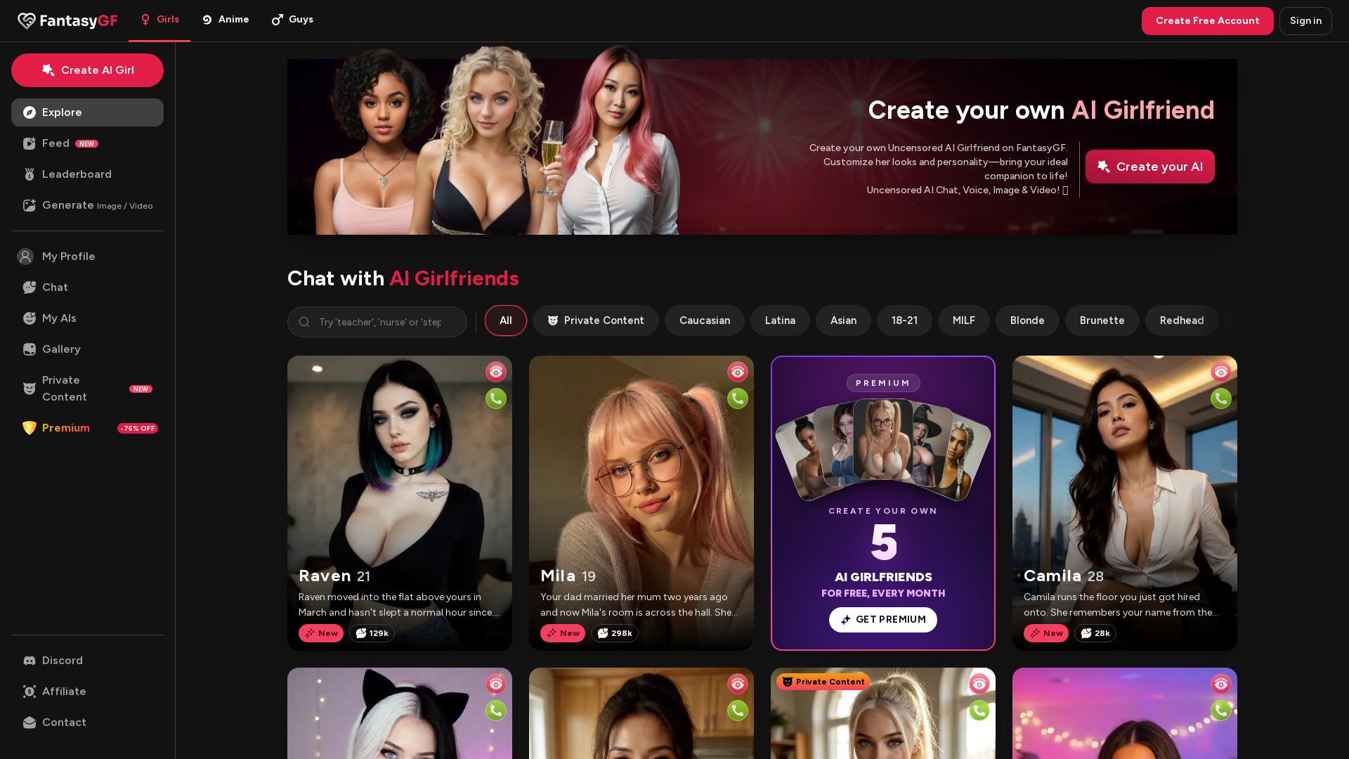 AI Generated Girlfriends