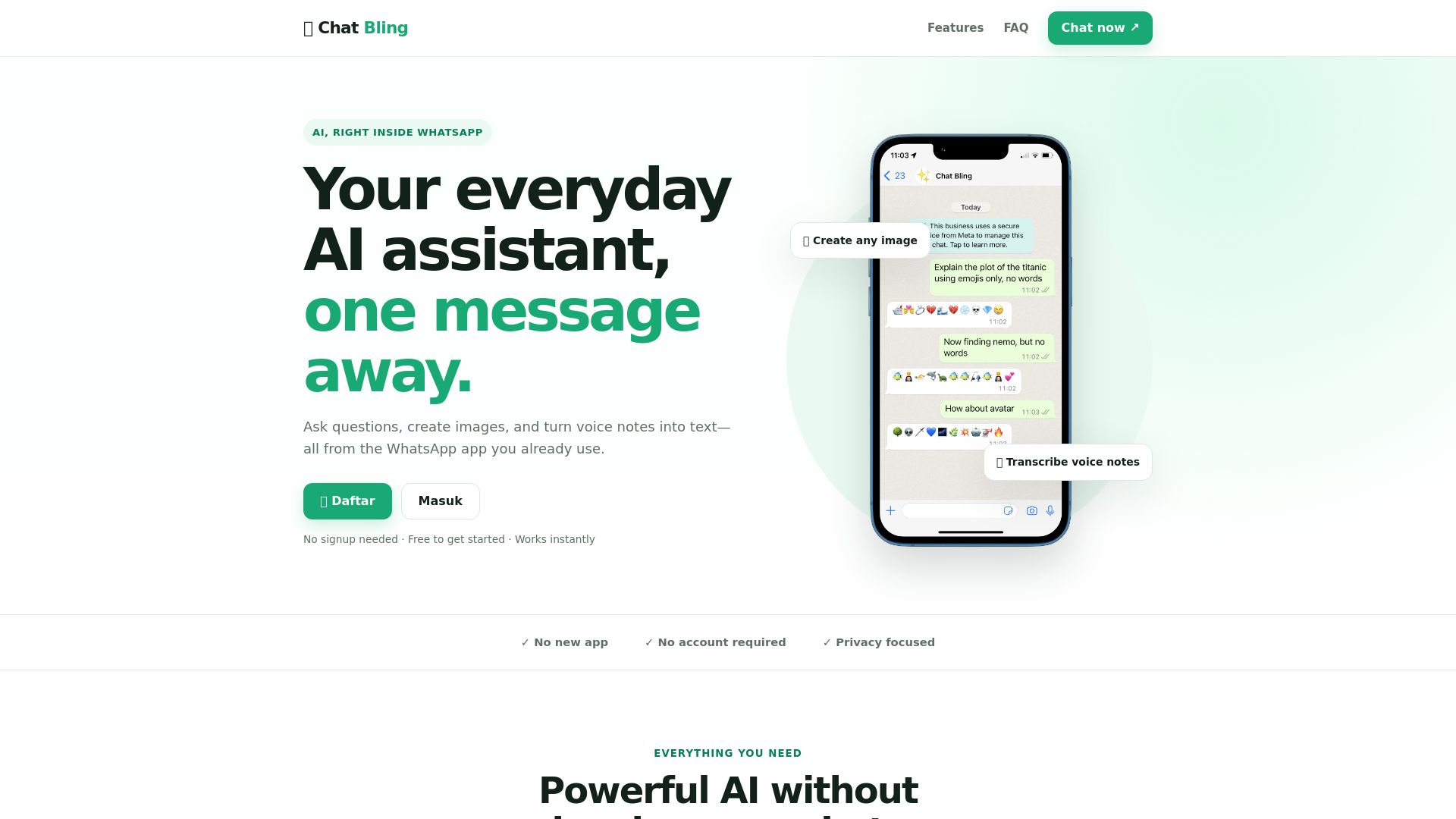 Chat Bling with AI