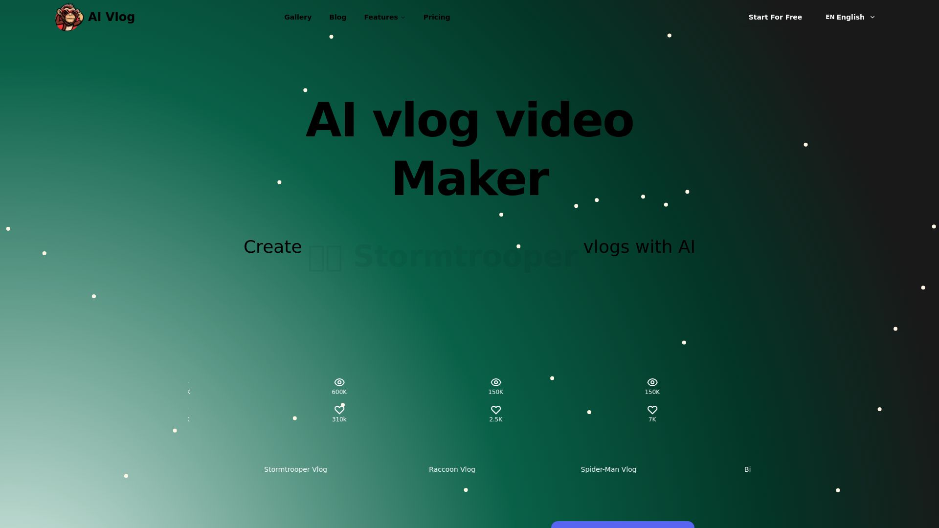 AI vlog video Maker