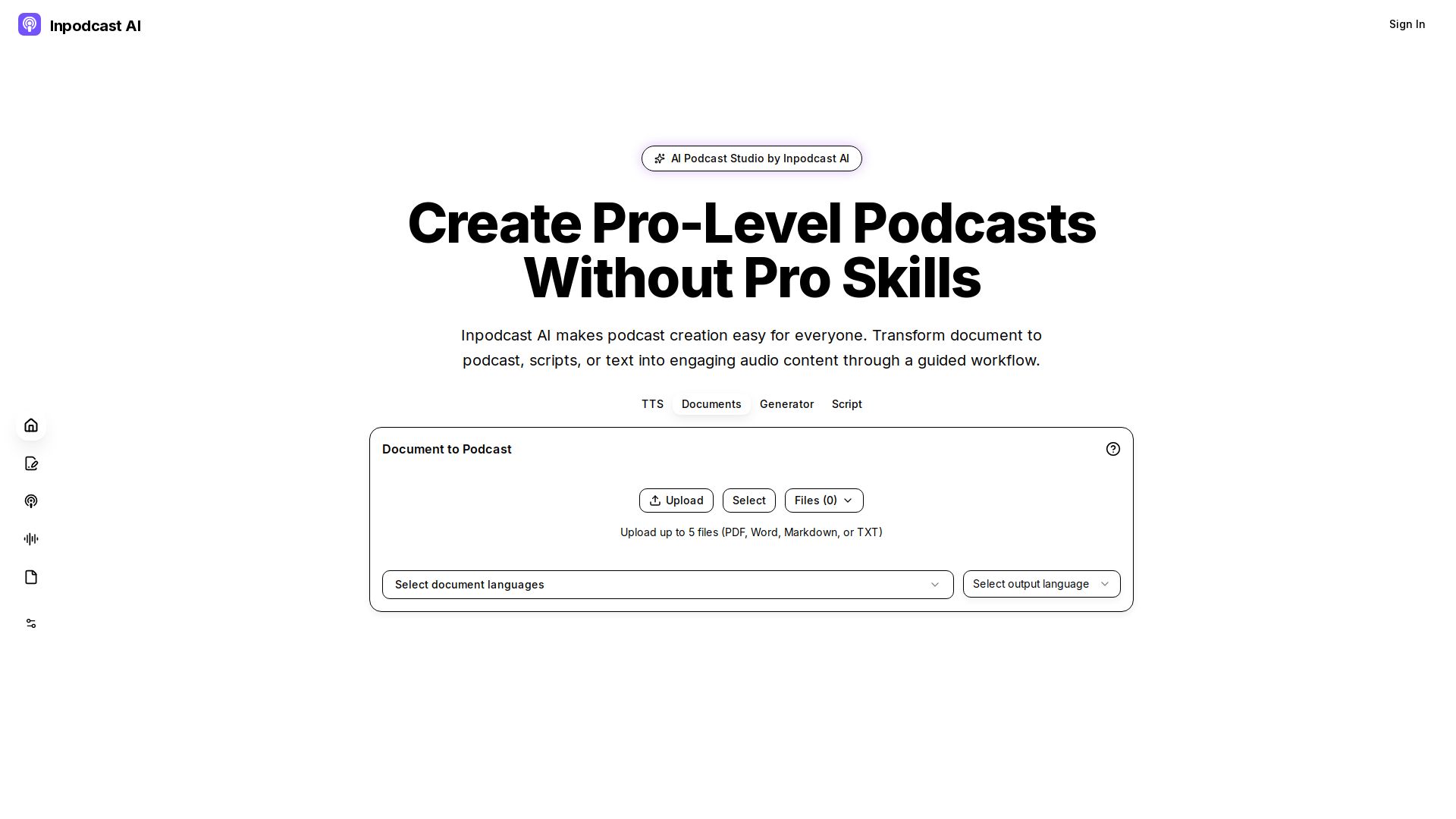 Inpodcast AI