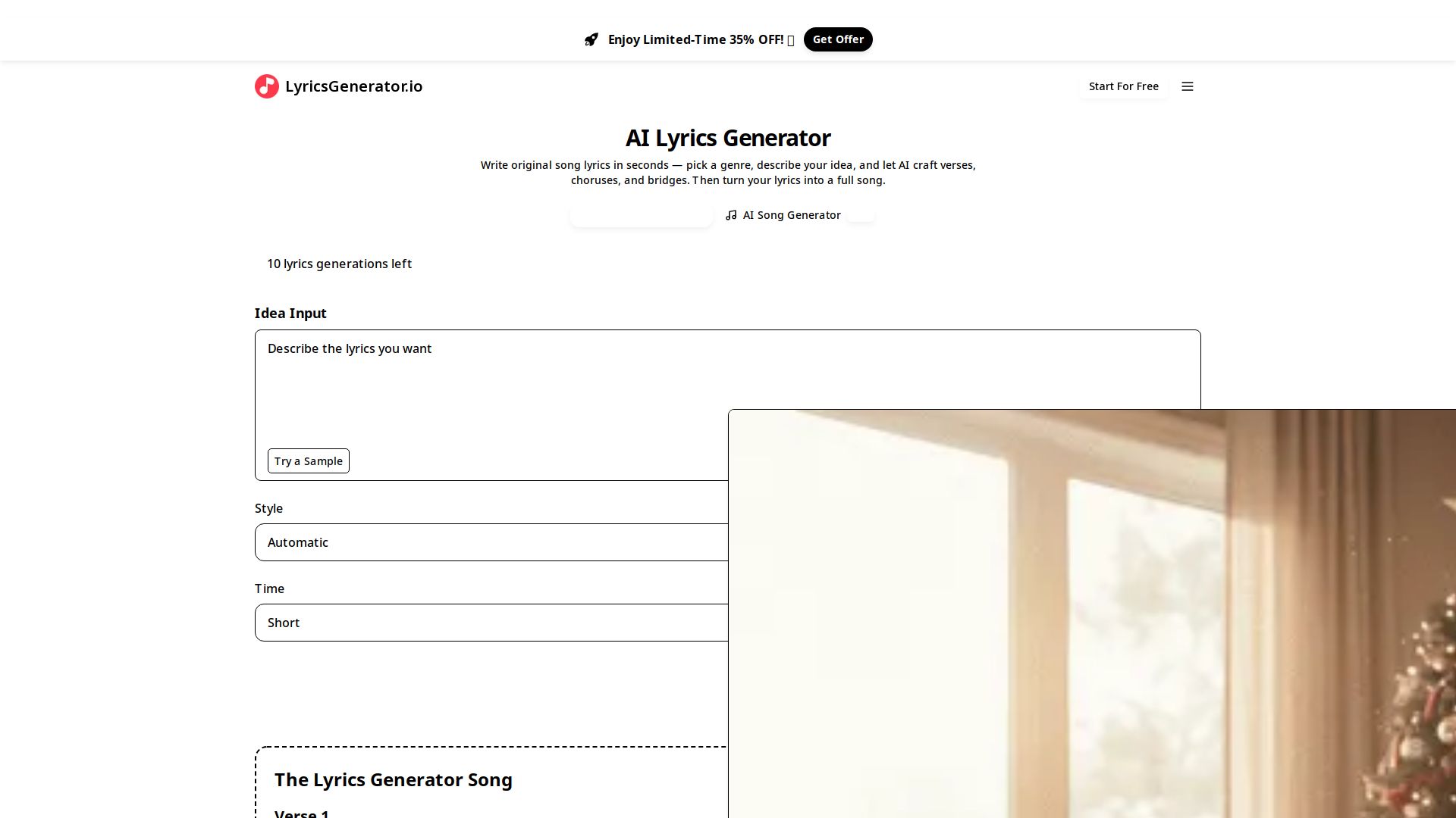 AI Lyrics Generator