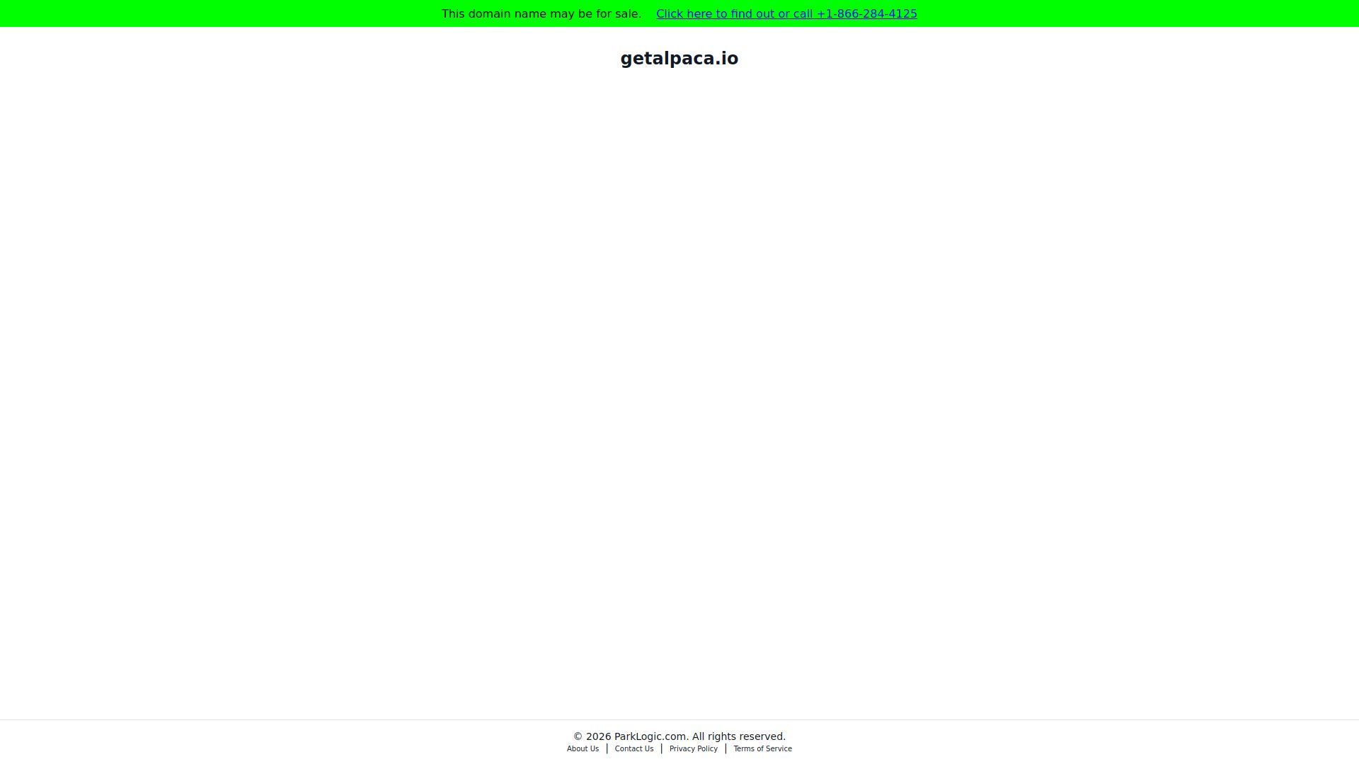 Getalpaca
