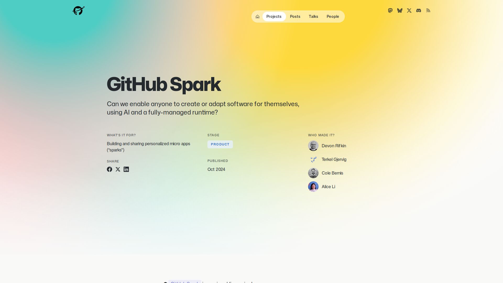 GitHub Spark