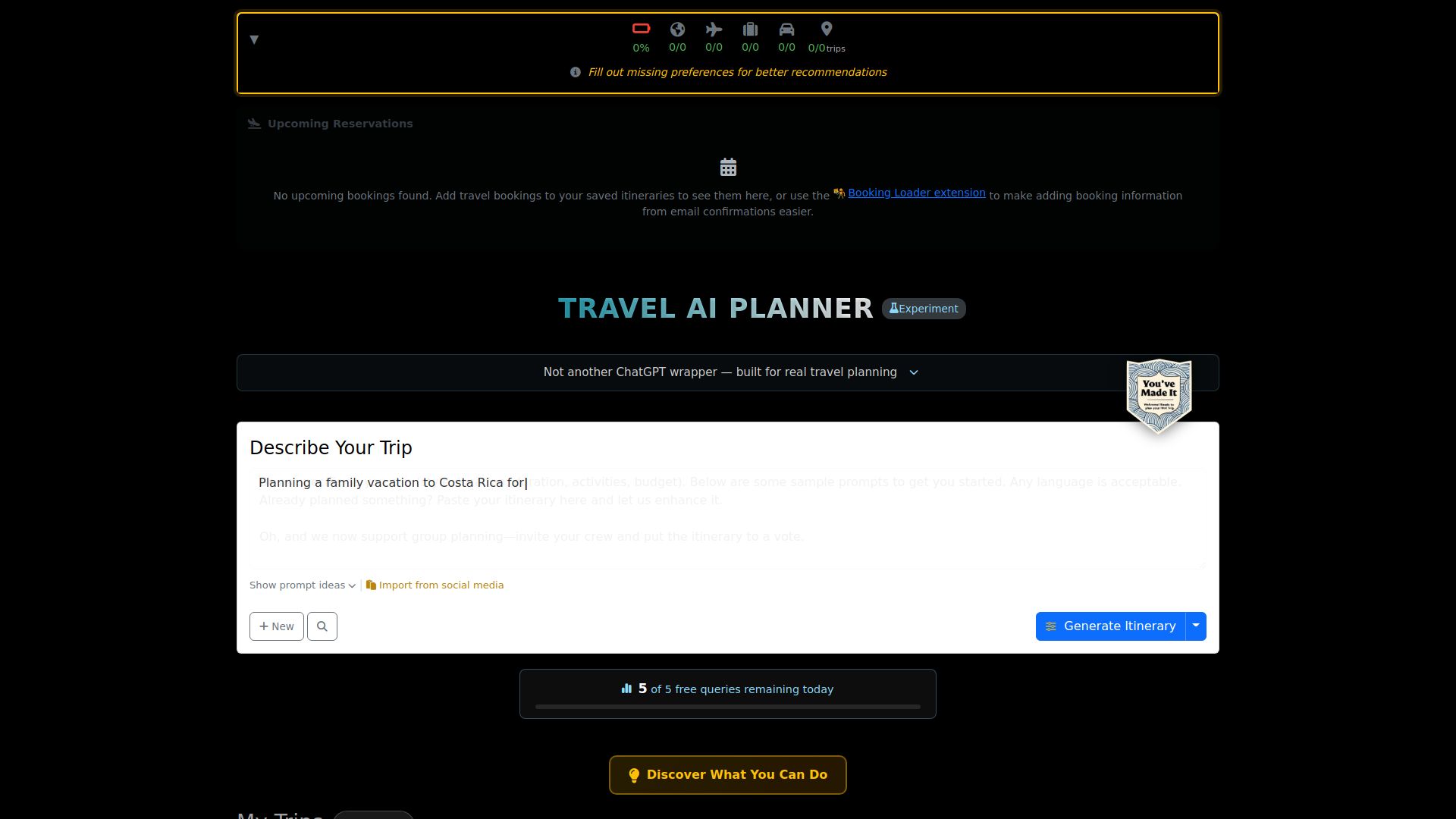 Travel Bug AI