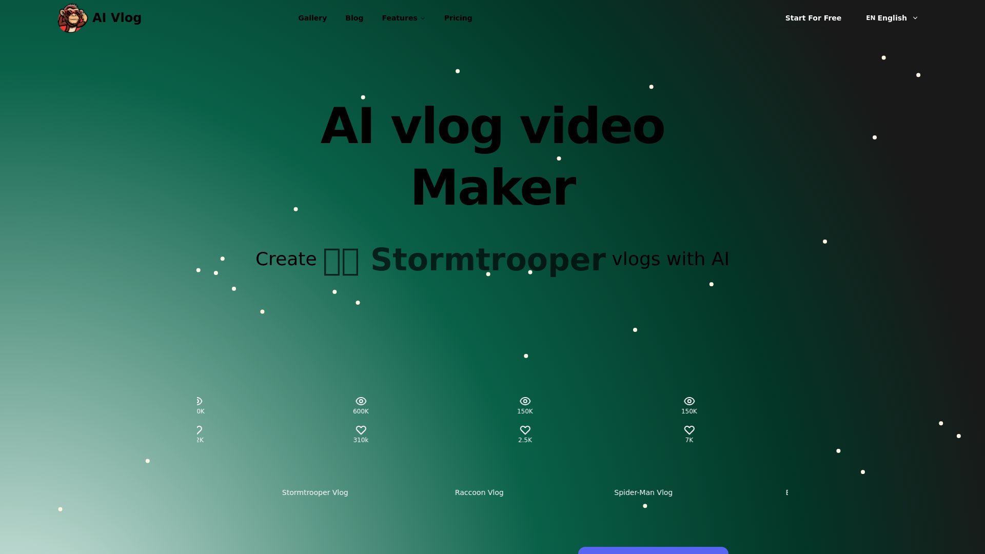 AI vlog video Maker