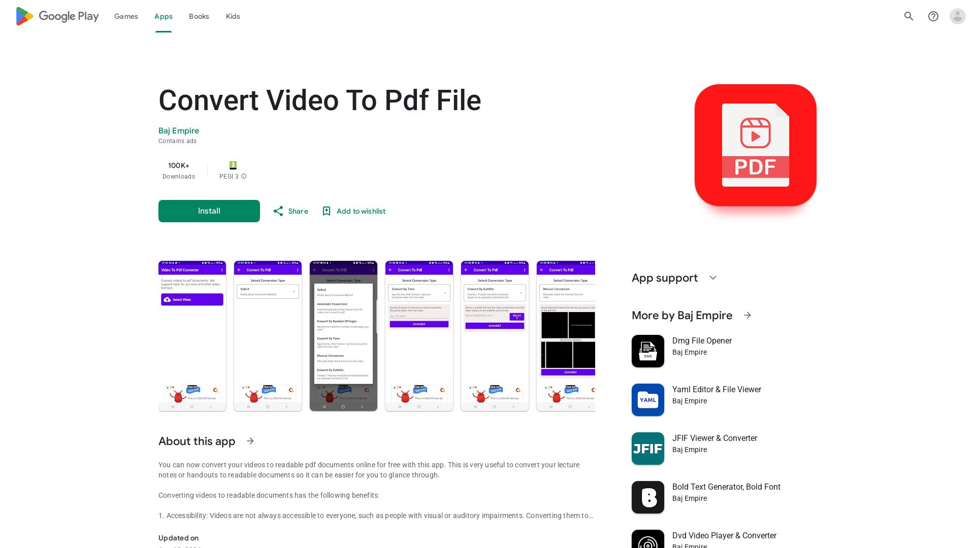 Video To Pdf Converter