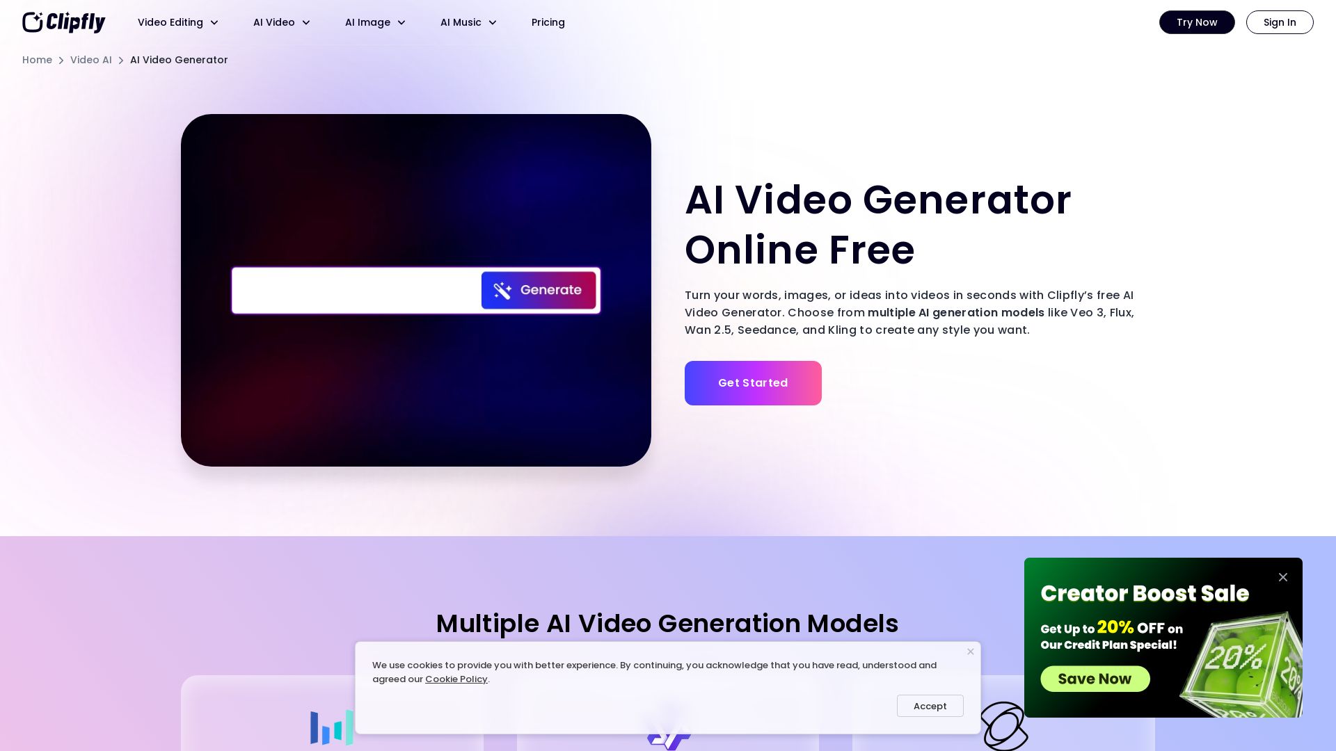 Clipfly AI Video Generator