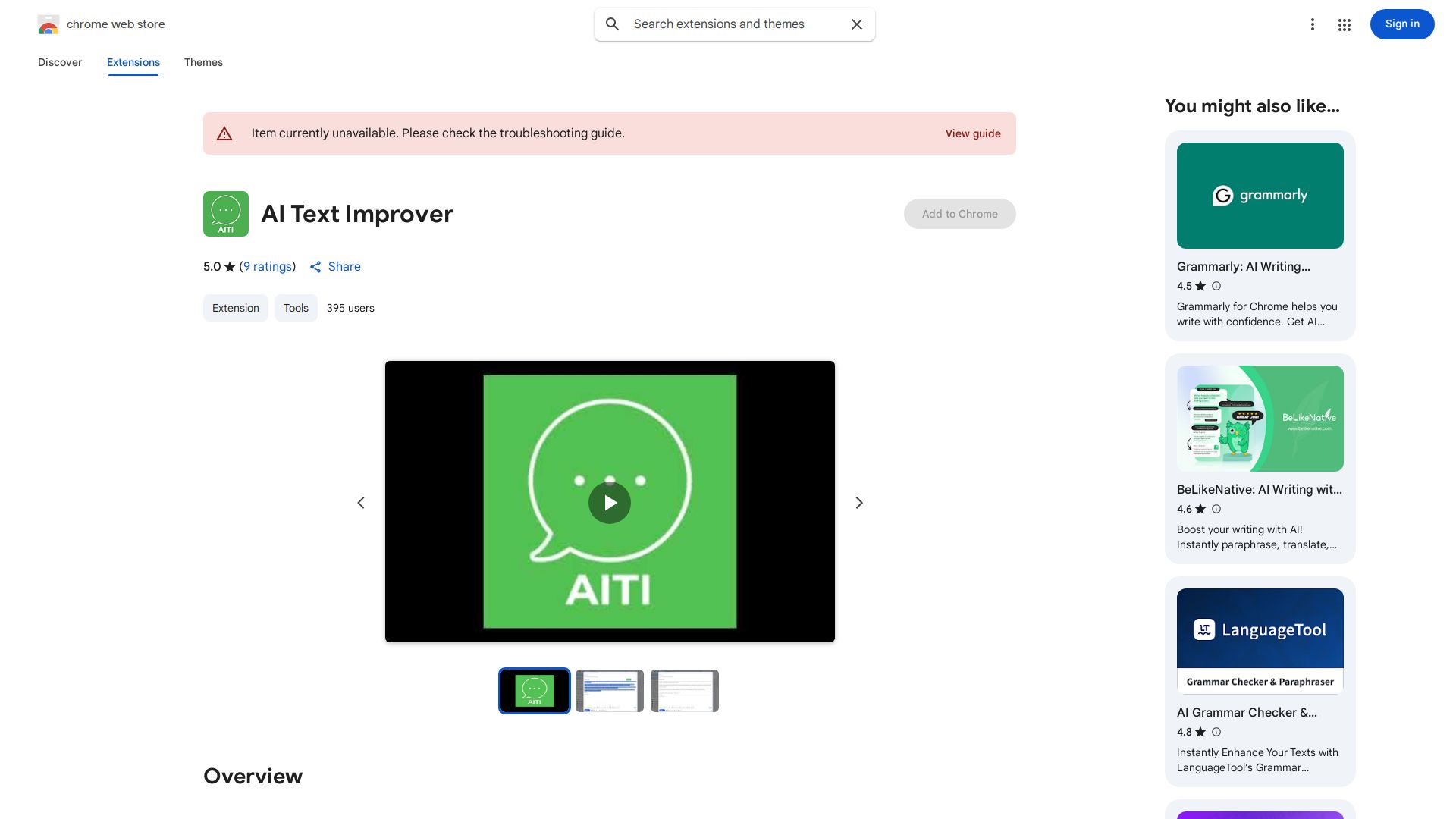 AITextImprover AI Chrome Extension