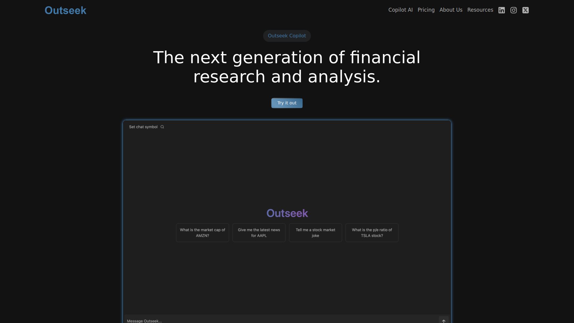 Outseek Financial Terminal