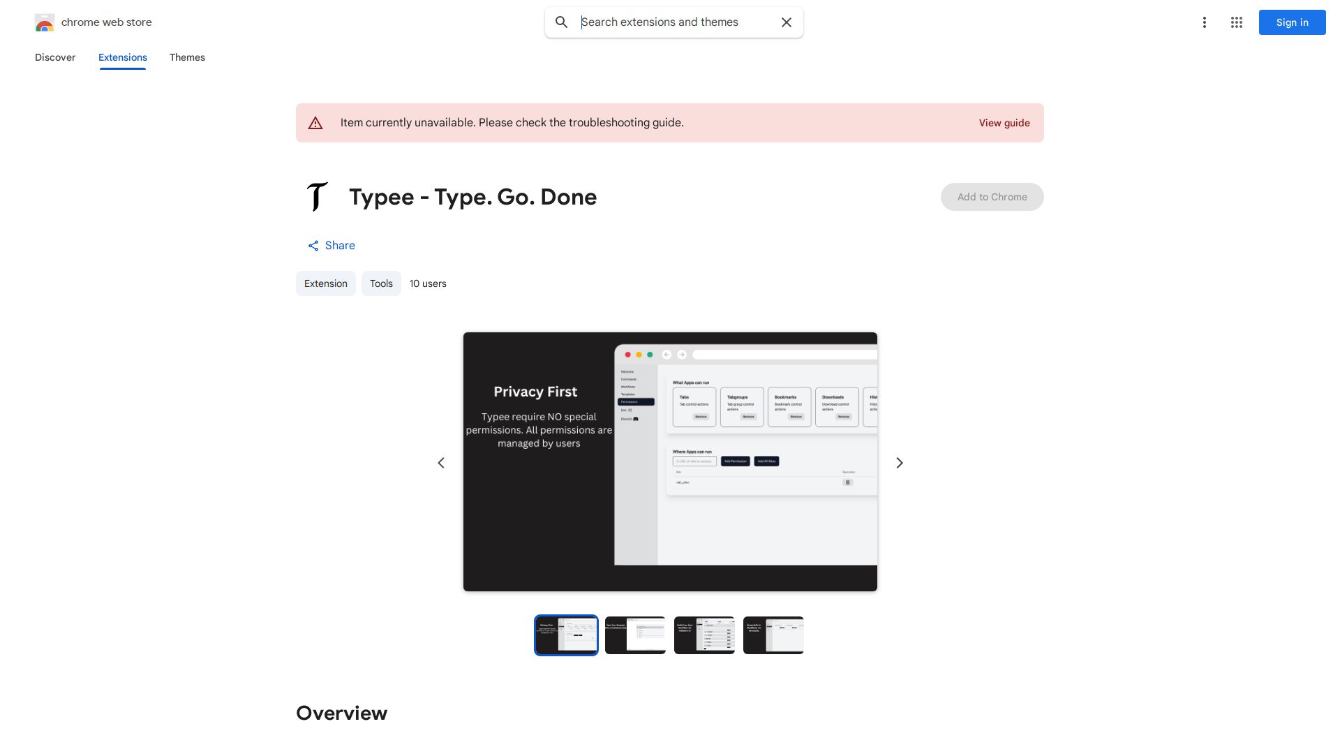 Typee Browser Extension