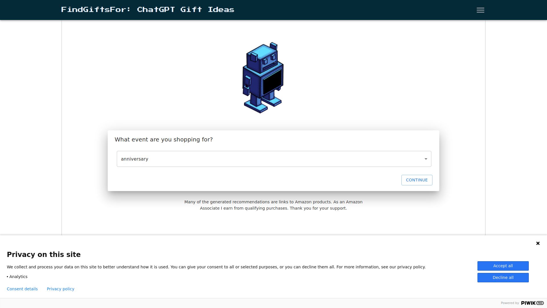 FindGiftsFor ChatGPT gift search