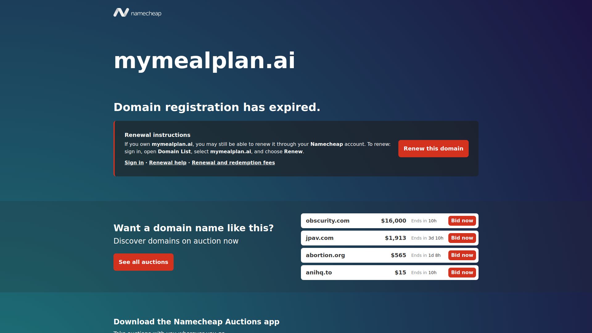 Mymealplan