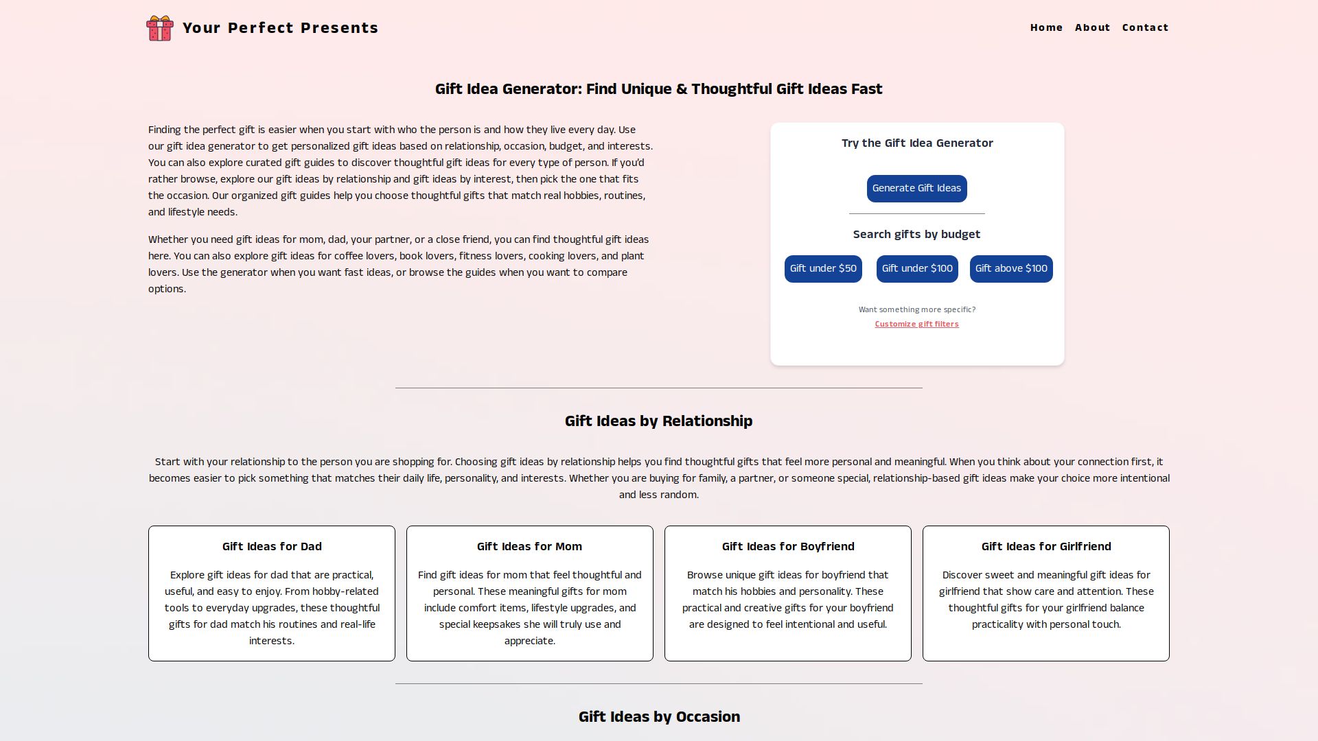 Your perfect presents