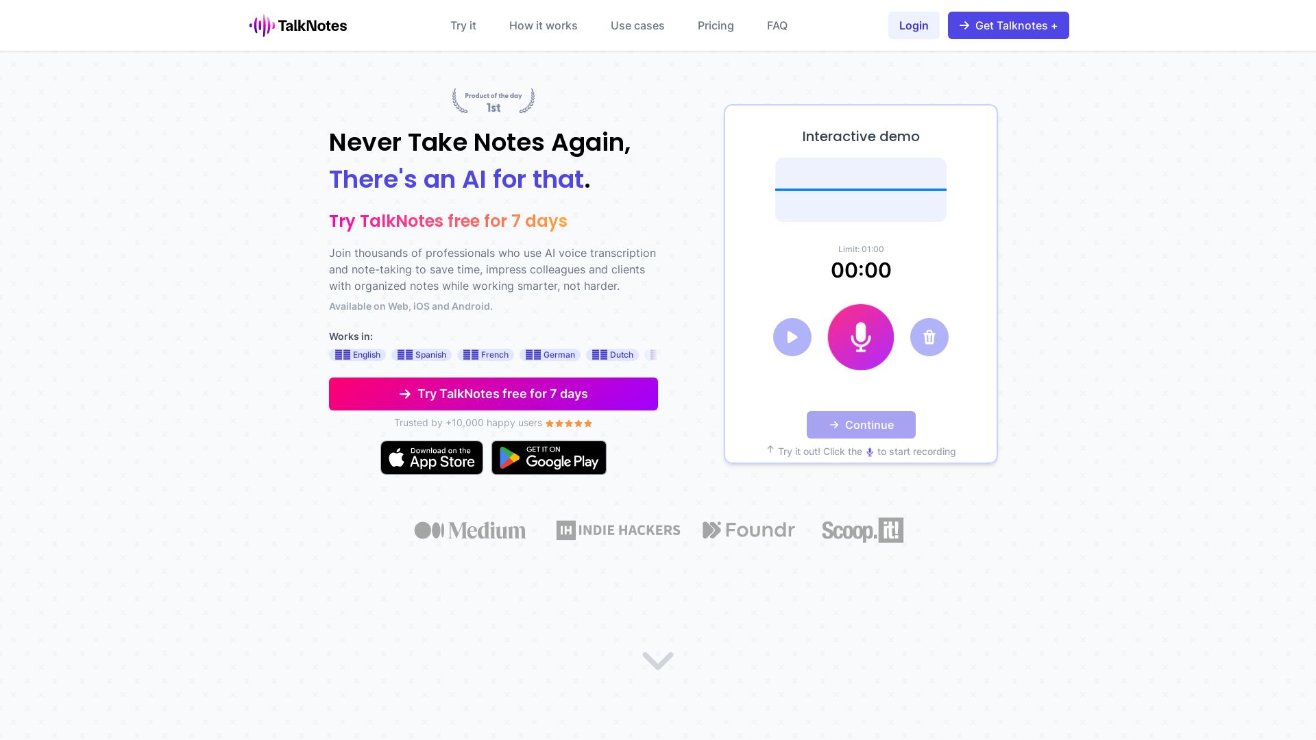 Talknotes