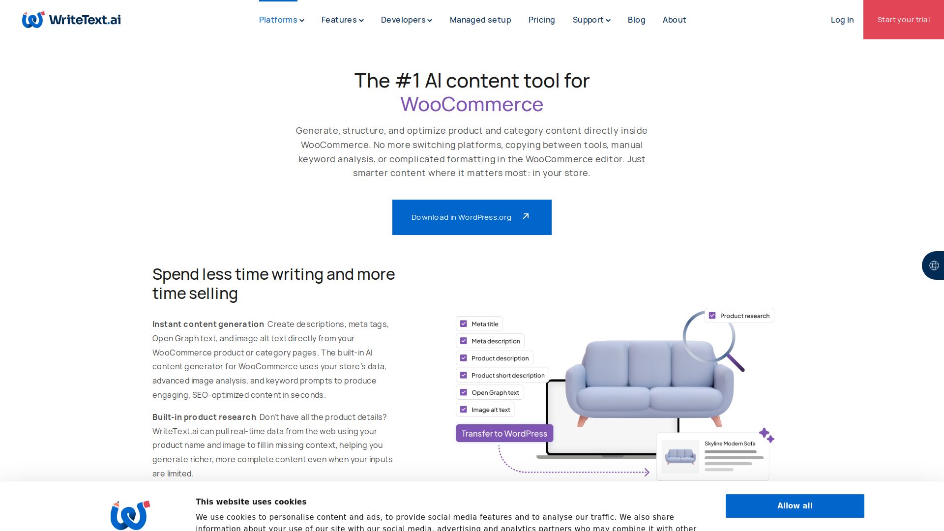 WriteText.ai for WooCommerce
