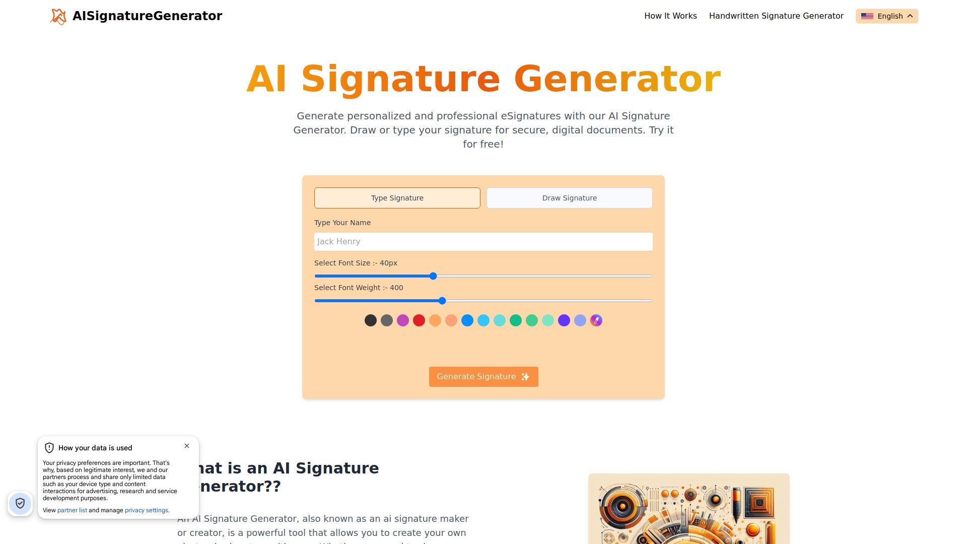 AI Signature Generator
