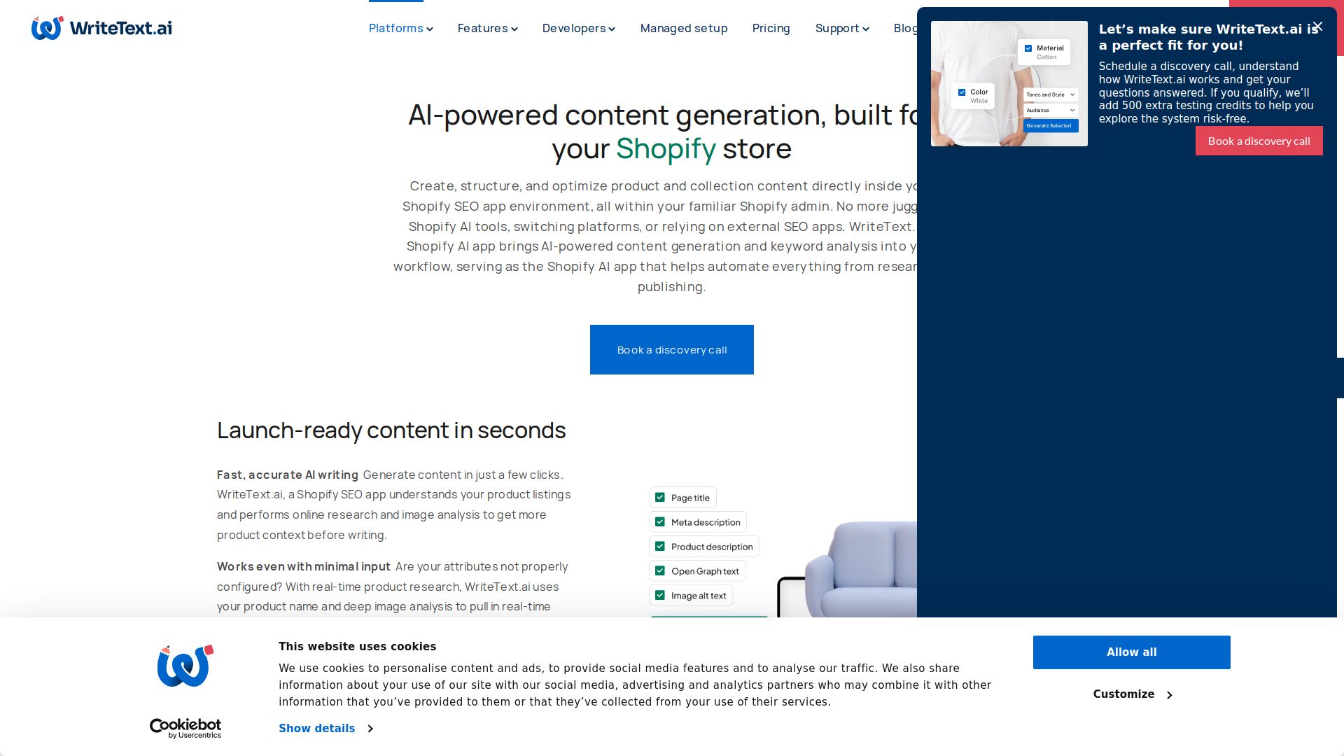 WriteText.ai for Shopify