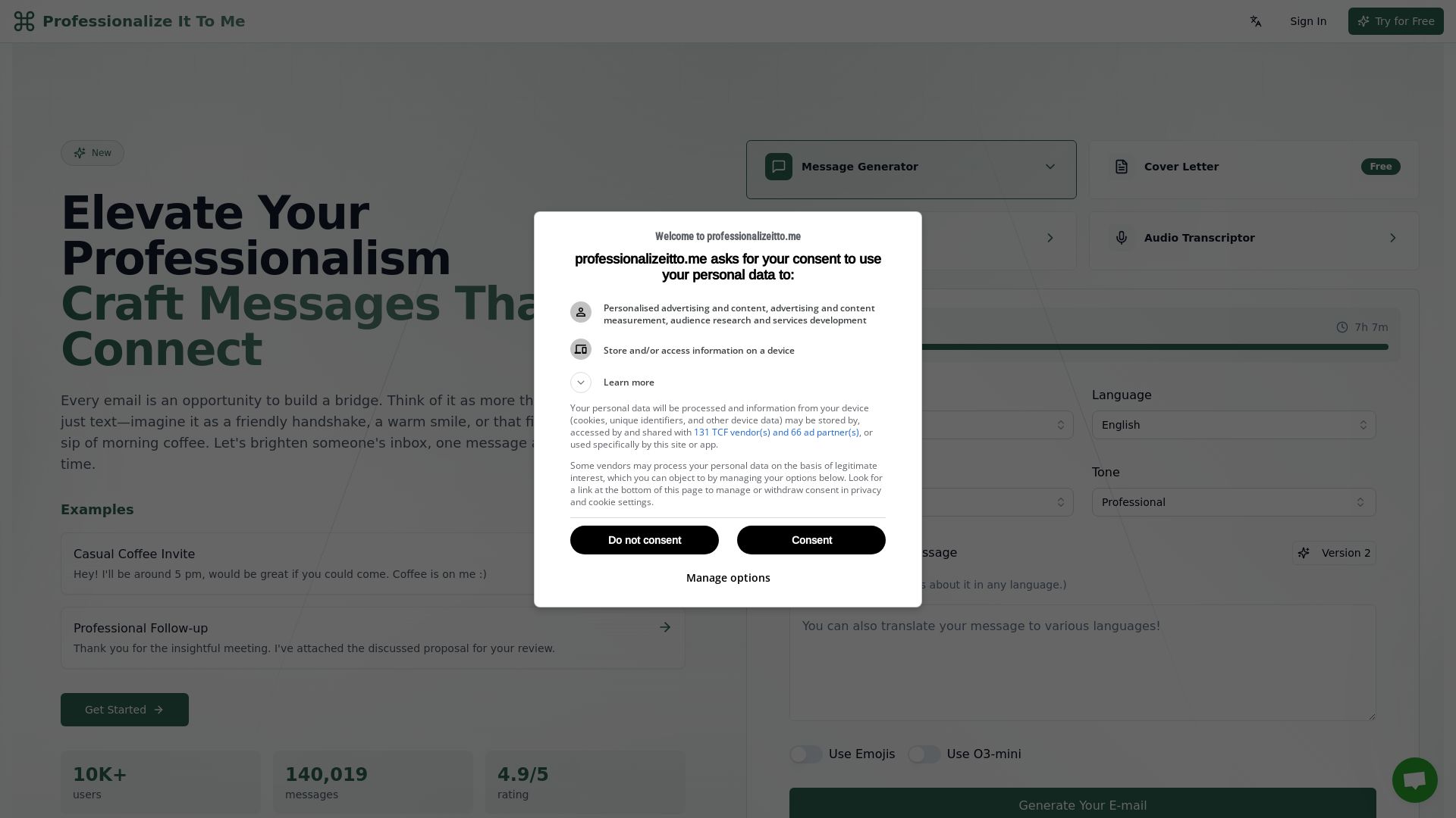 Professionalize It To Me