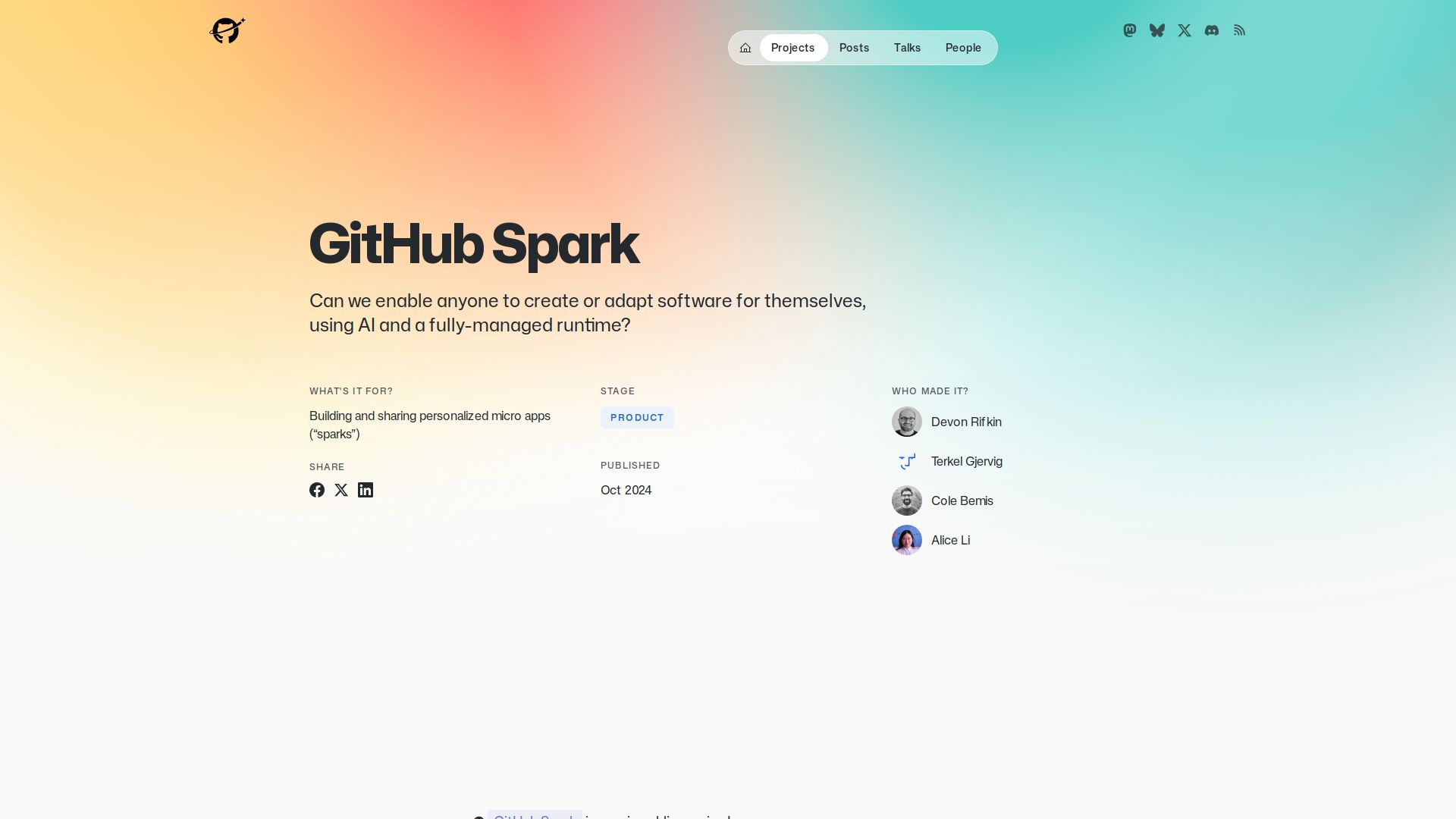 GitHub Spark