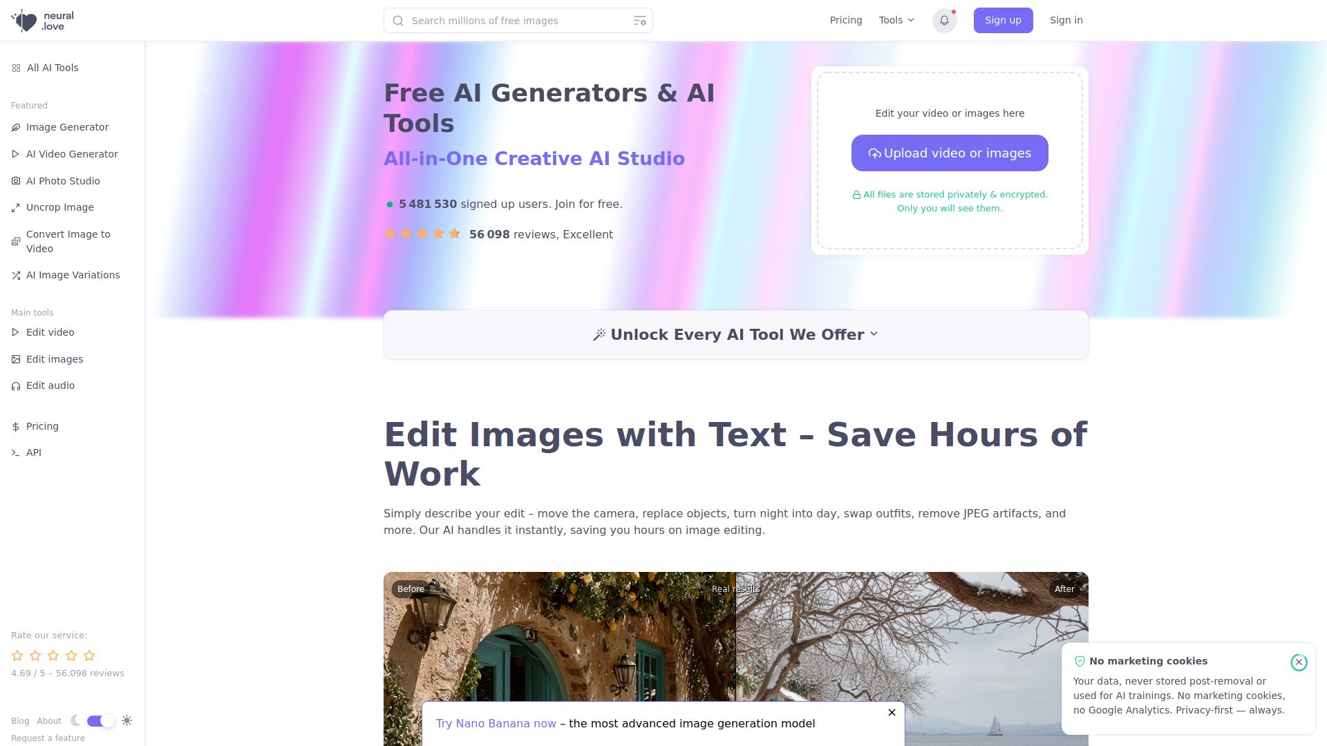Neural.love Art Generator