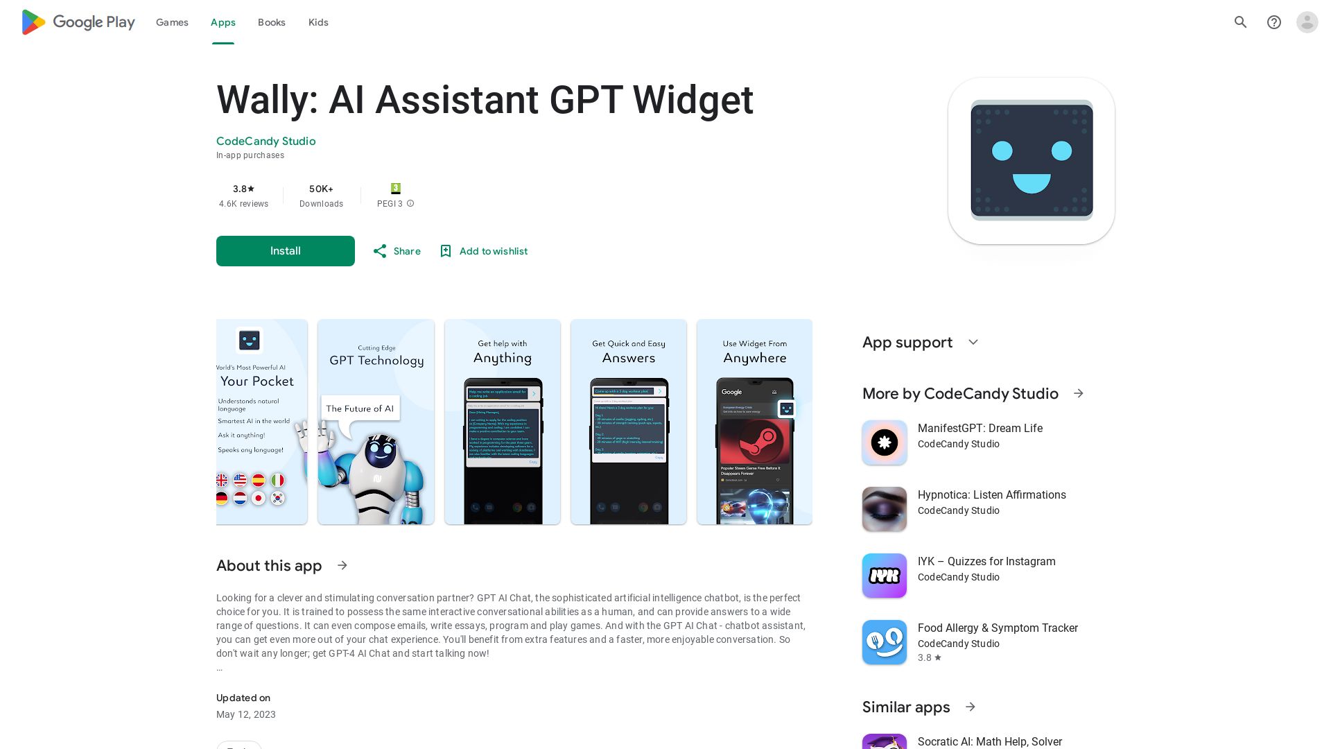 Android AI Assistant Widget