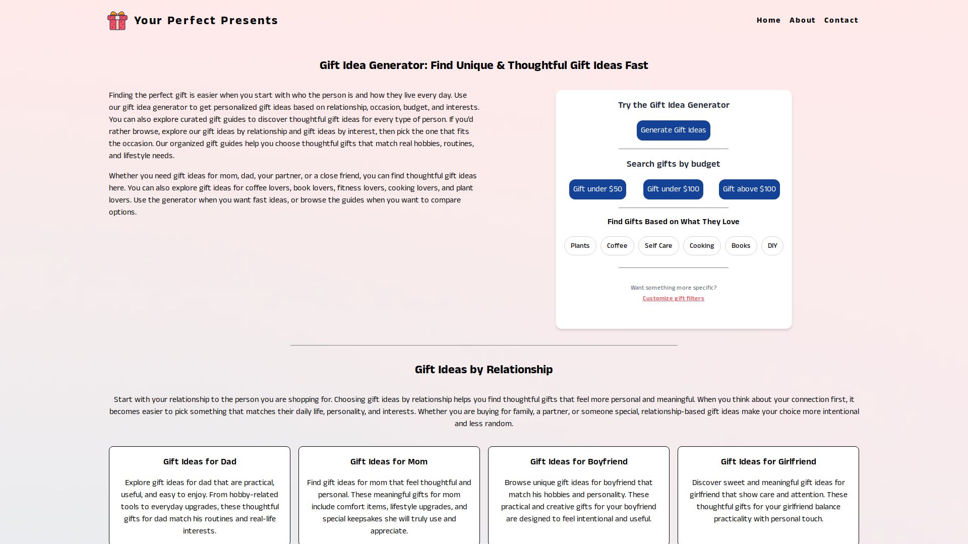 Your perfect presents