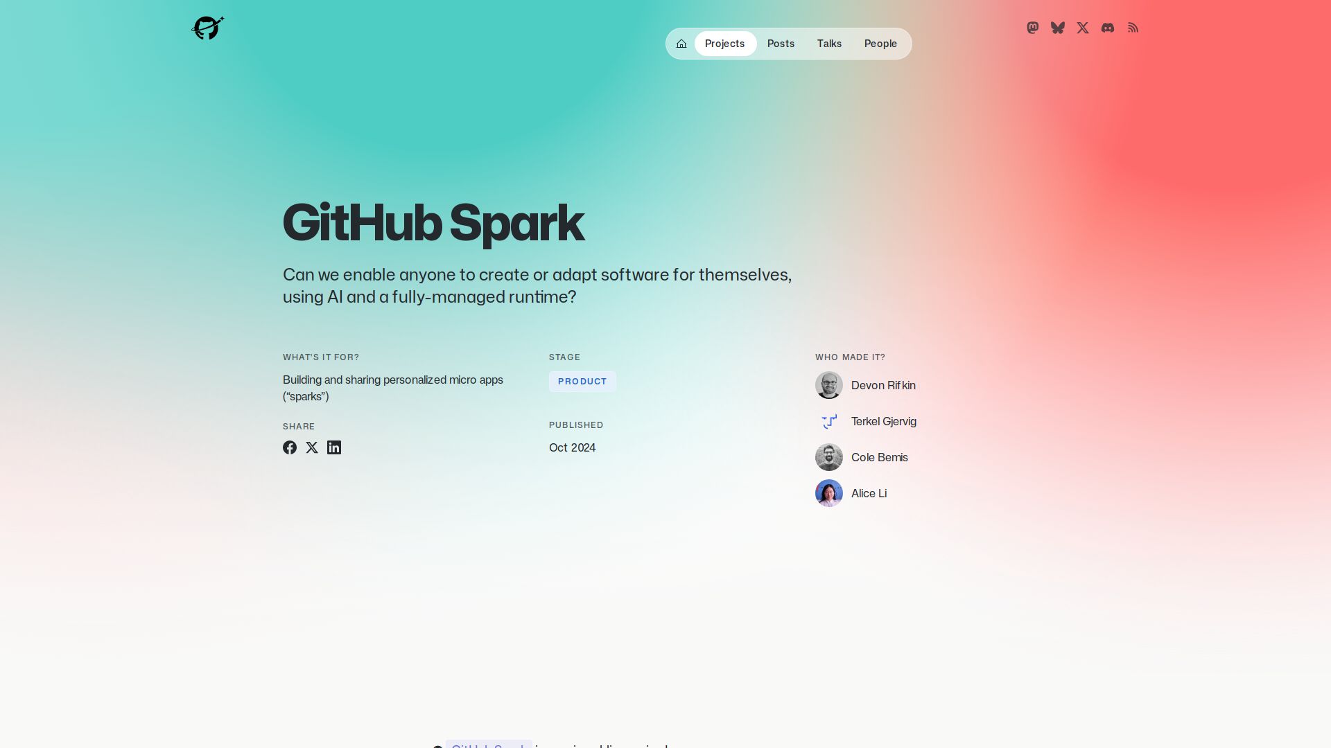 GitHub Spark
