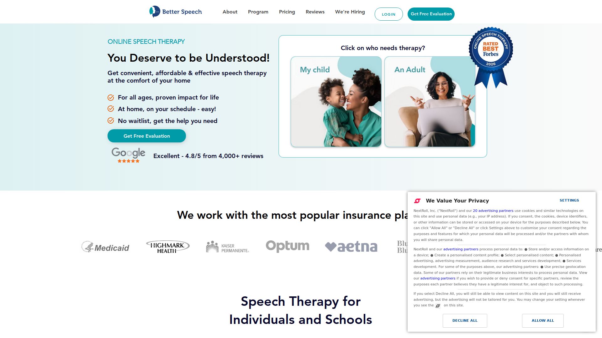 Better Speech Online Speech Therapy