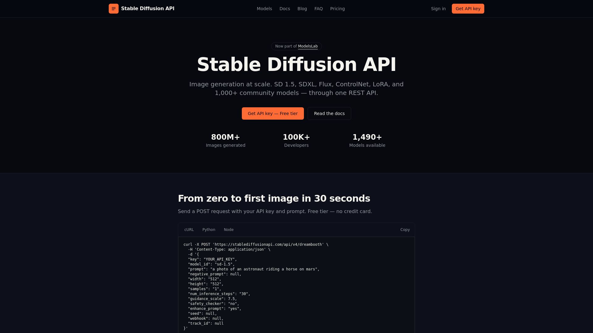 stablediffusion api