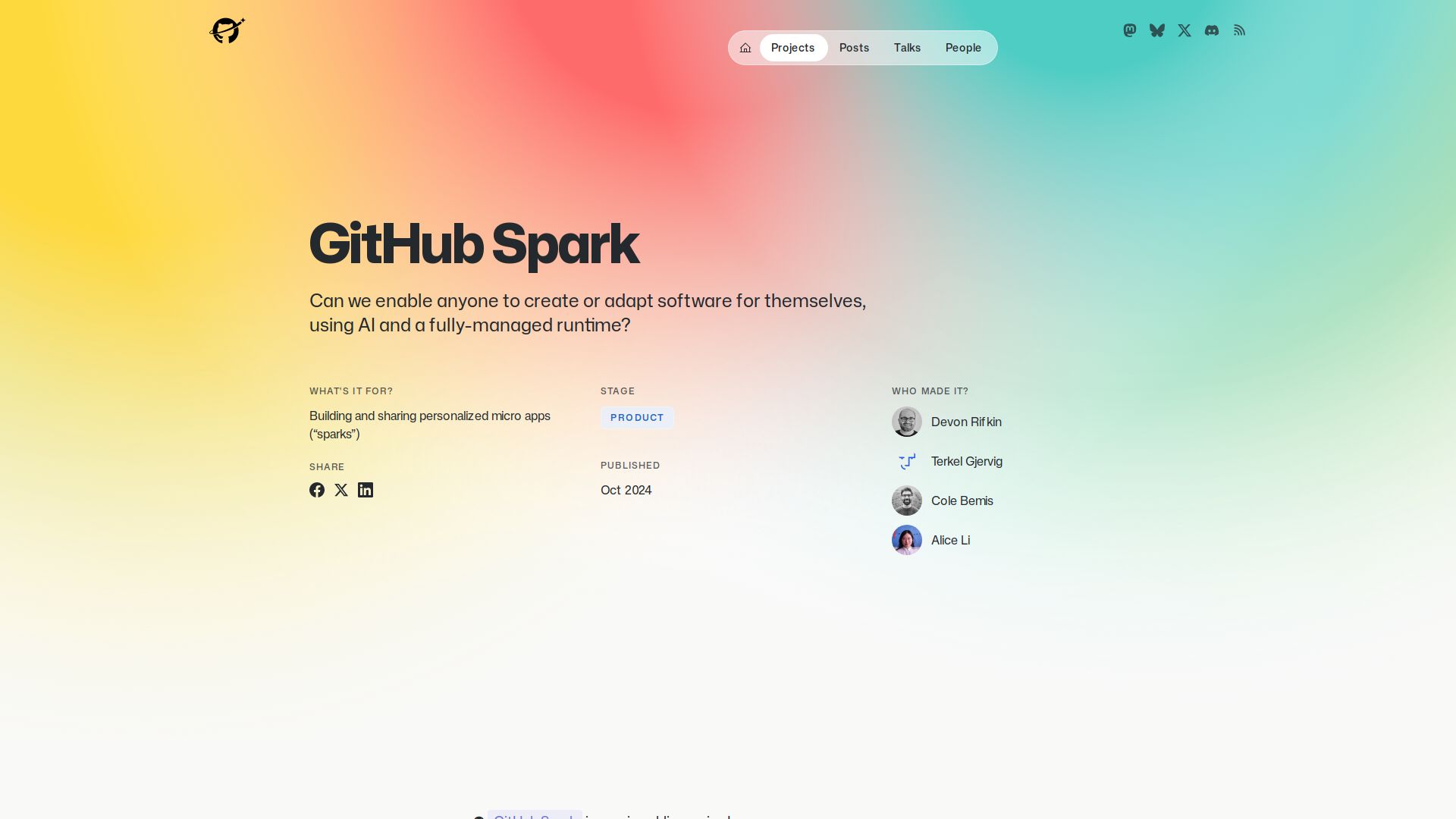 GitHub Spark