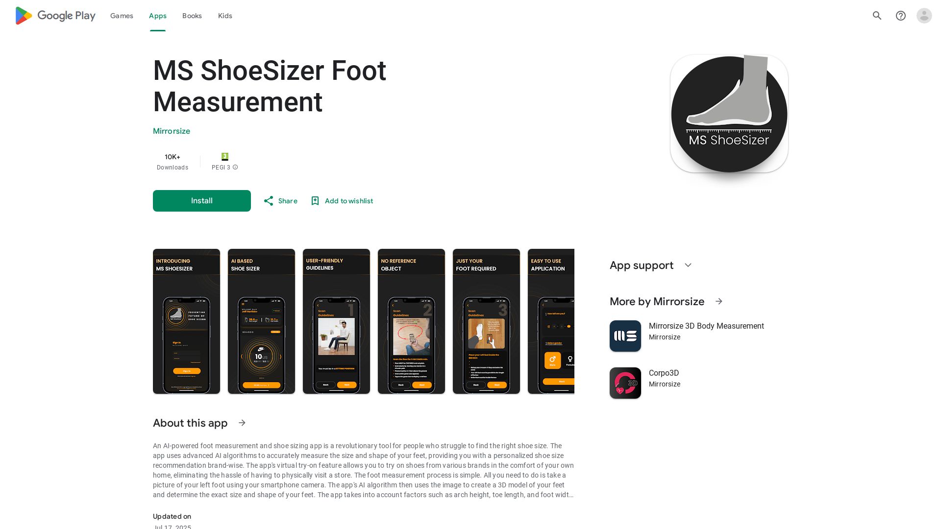 MS ShoeSizer