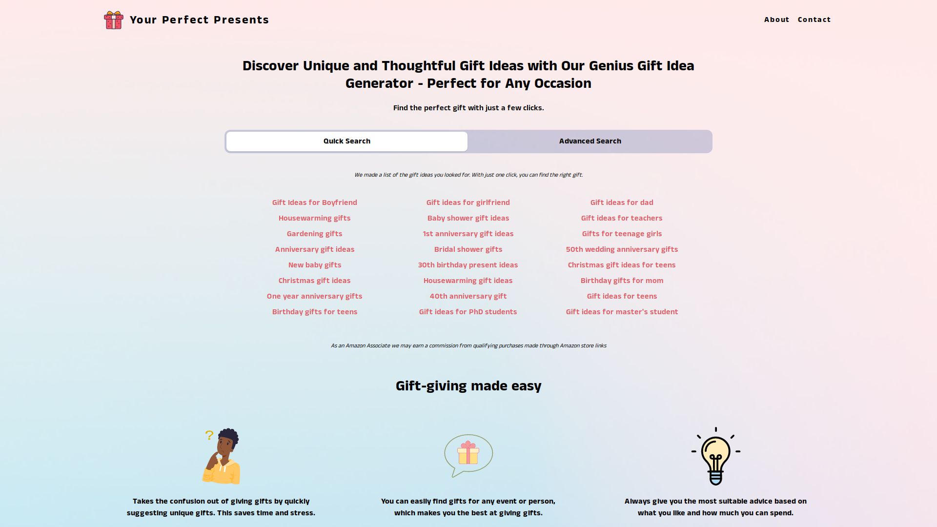 Your perfect presents