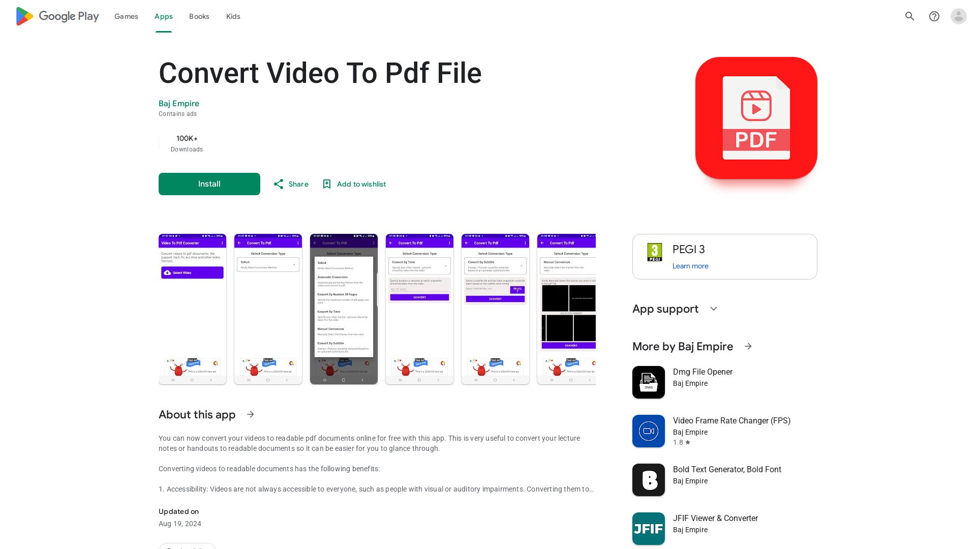 Video To Pdf Converter