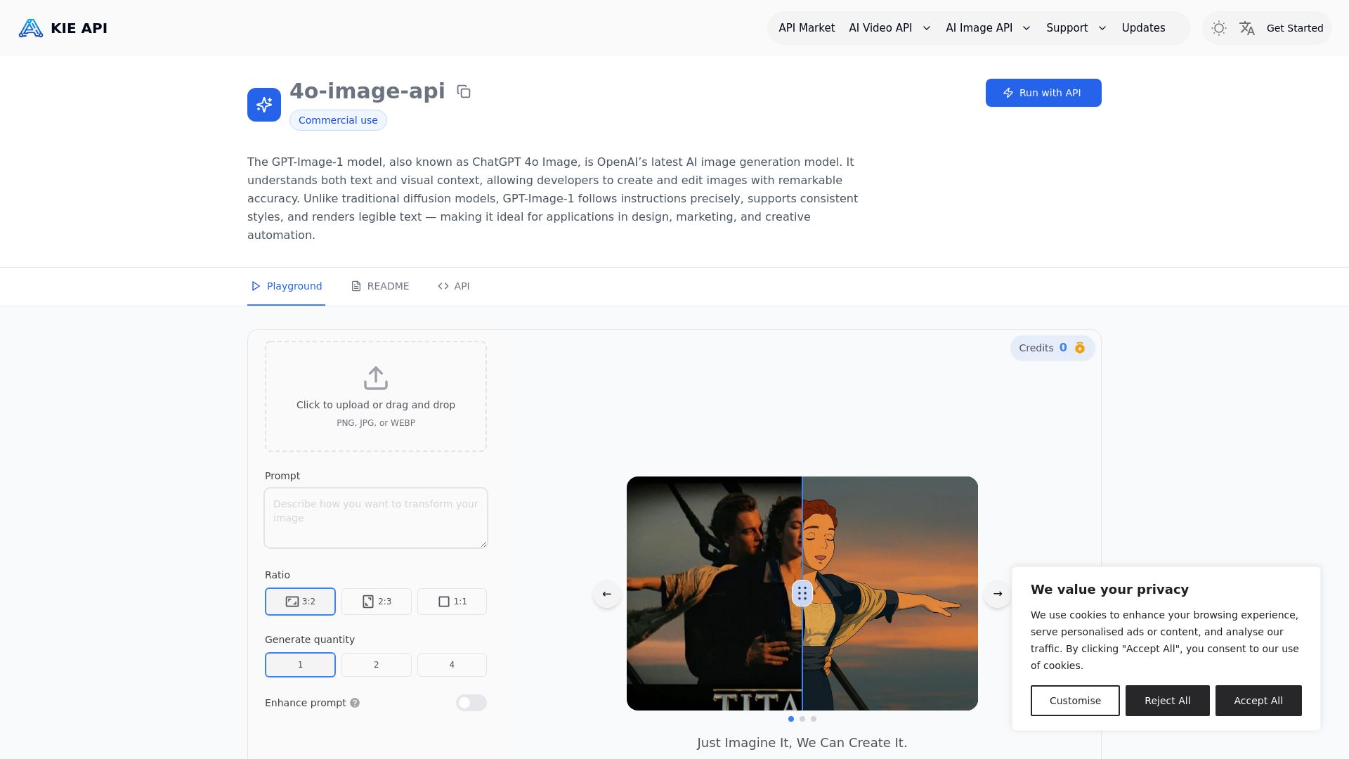 Kie.ai: Affordable and Reliable 4o Image API(The latest released)