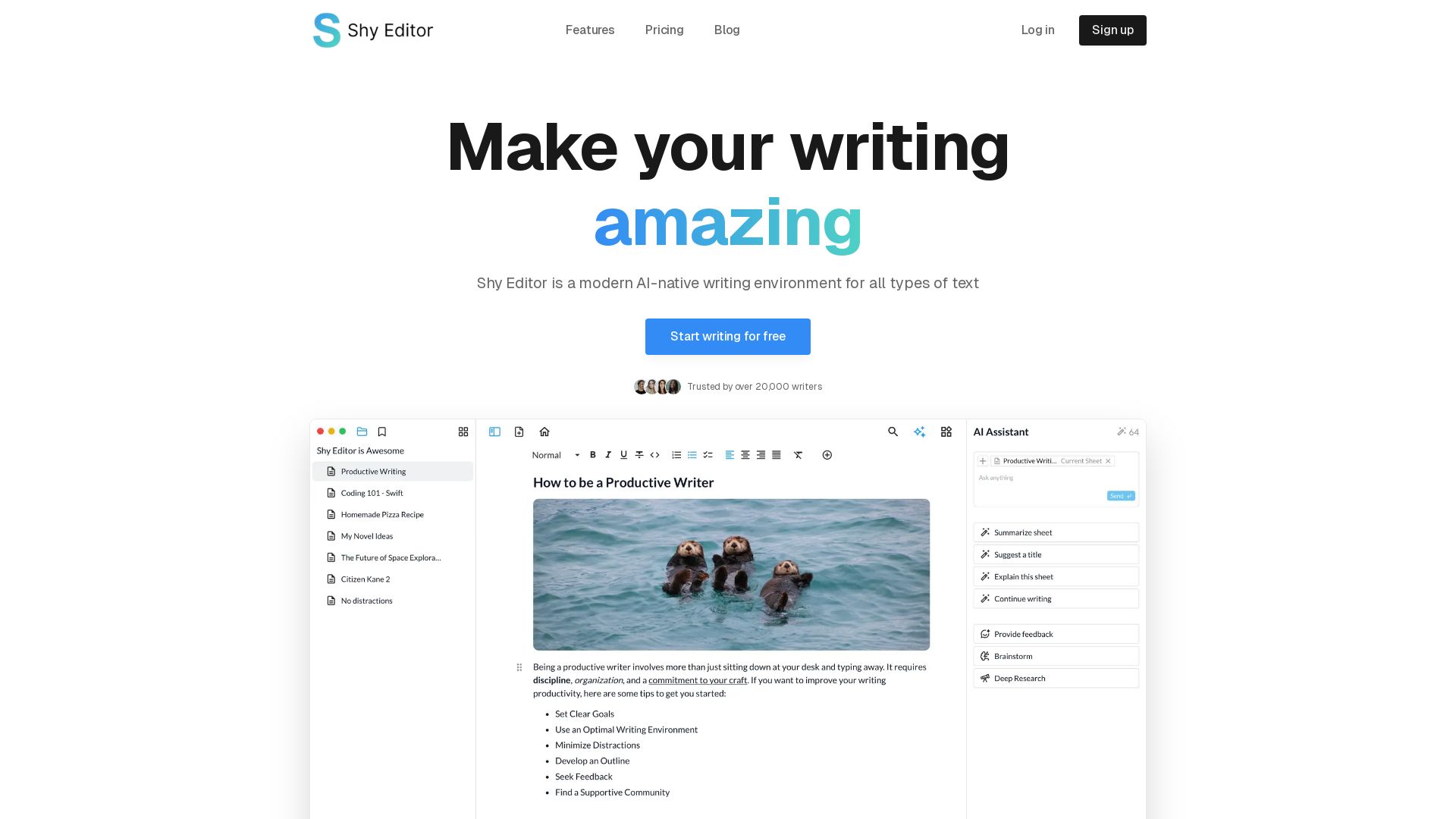 Shy Editor