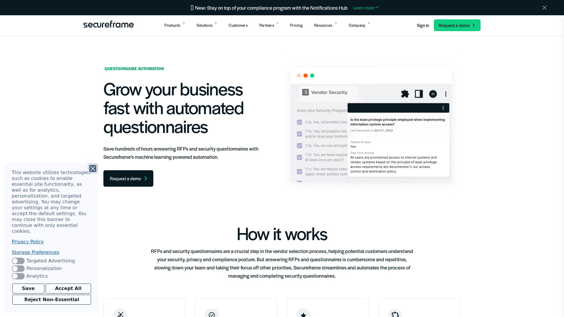 SECUREFRAME QUESTIONNAIRES