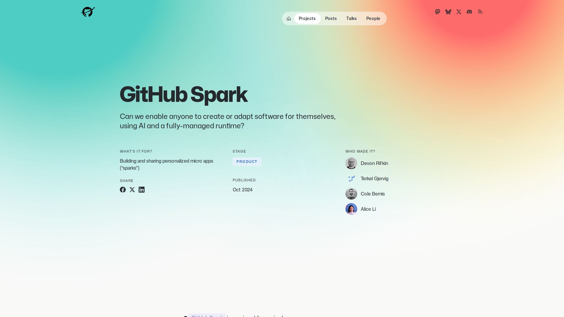GitHub Spark