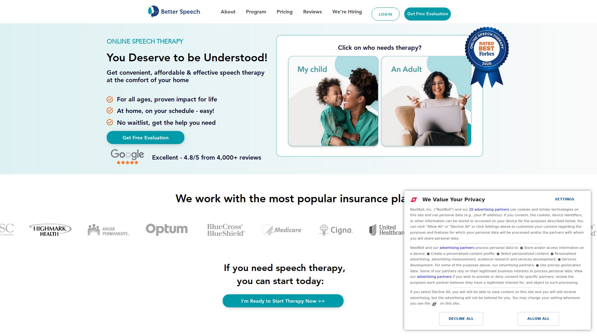 Better Speech Online Speech Therapy