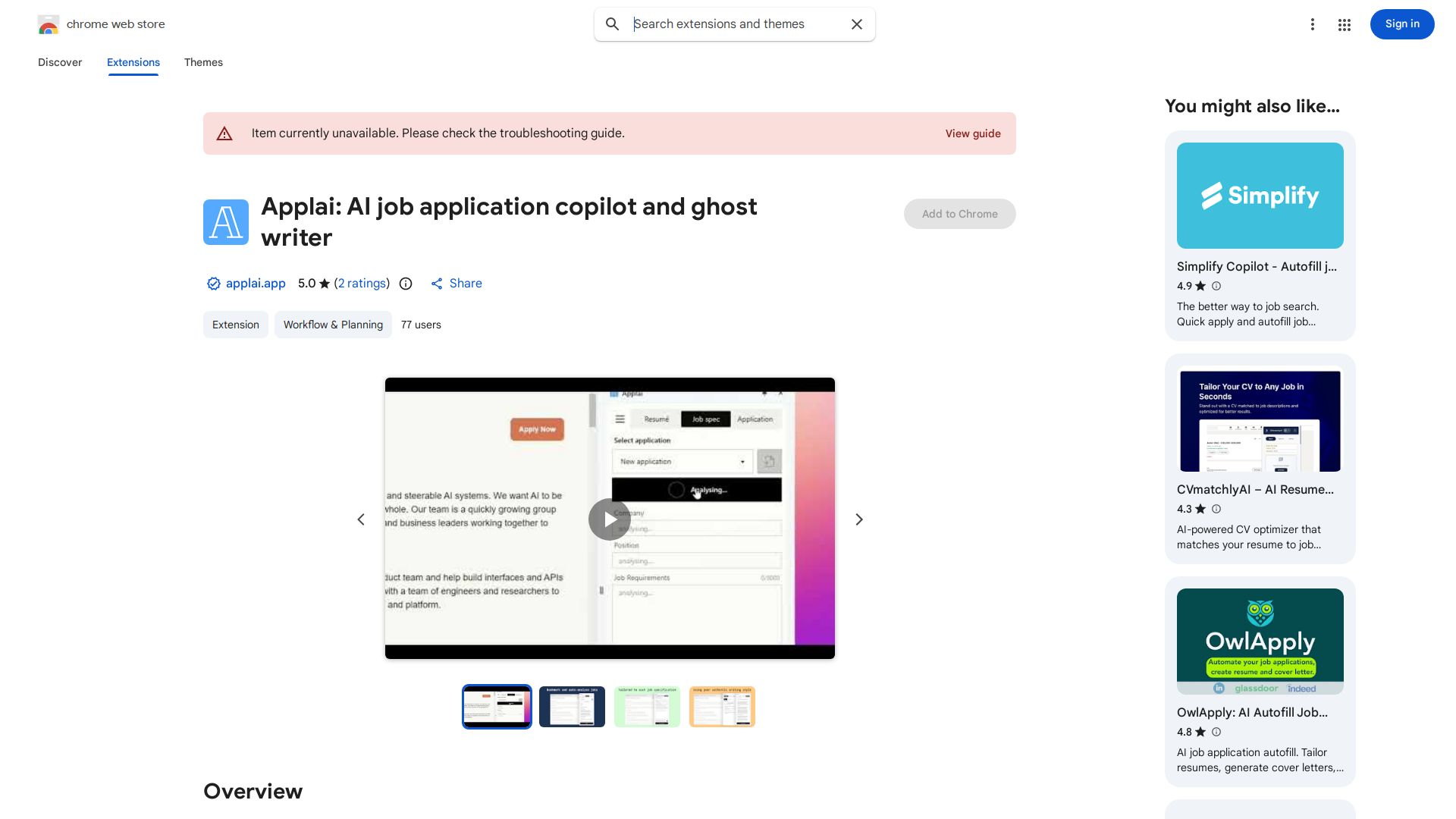 Applai AI Chrome Extension