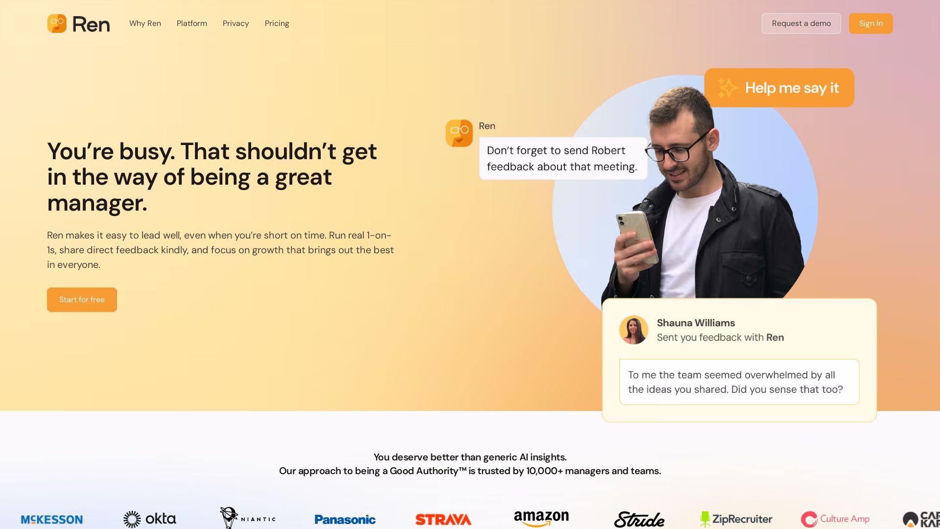 Ren | AI Leadership Coach