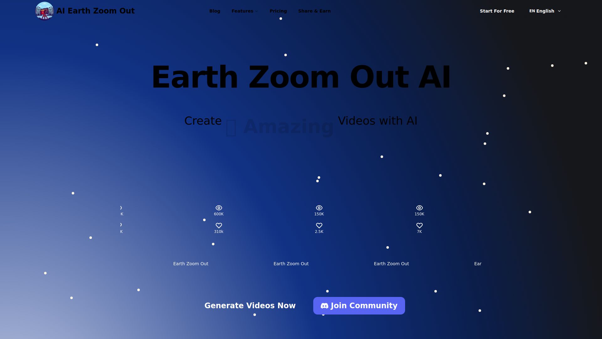 Earth Zoom Out AI